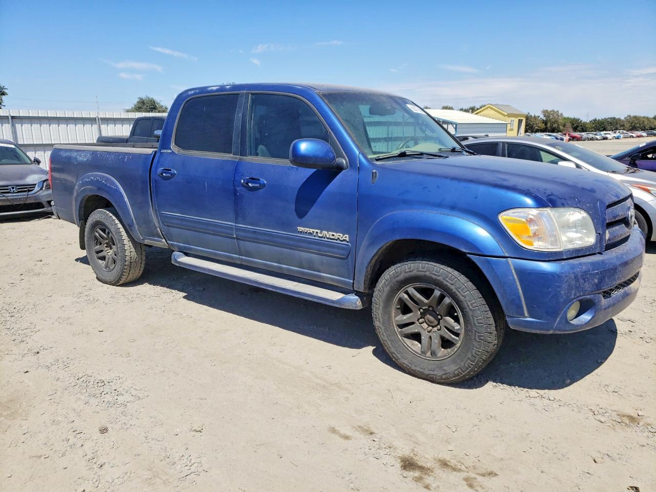 2006 Toyota Tundra Double Cab Limited Blue vin: 5TBDT48156S536826