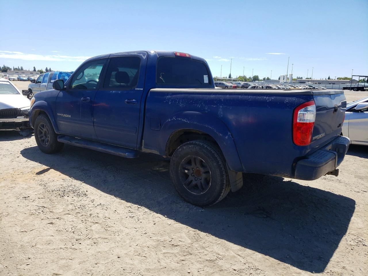 2006 Toyota Tundra Double Cab Limited Blue vin: 5TBDT48156S536826