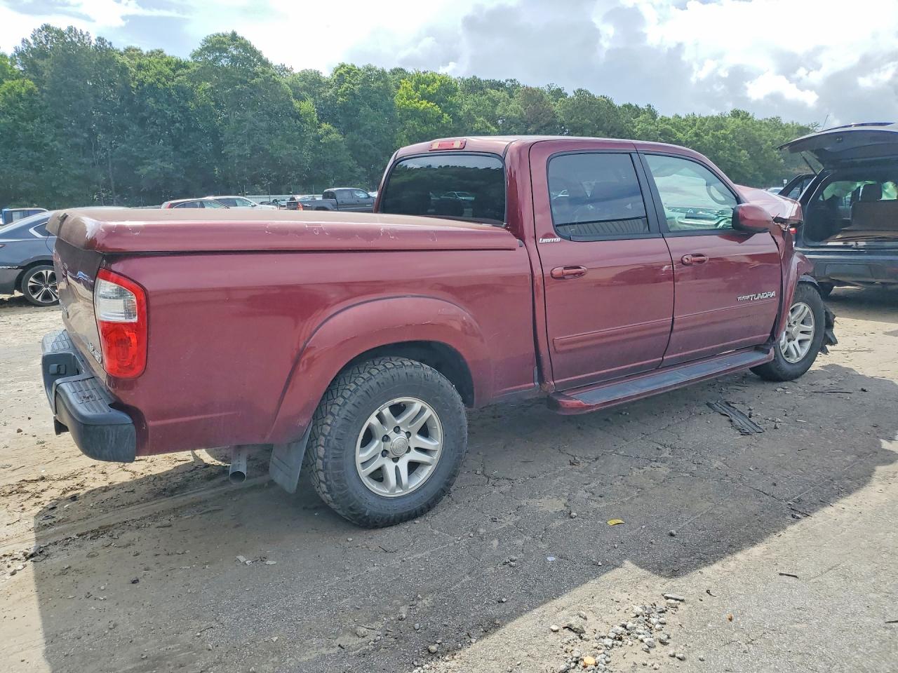 2004 Toyota Tundra Double Cab Limited Burgundy vin: 5TBDT48164S451085