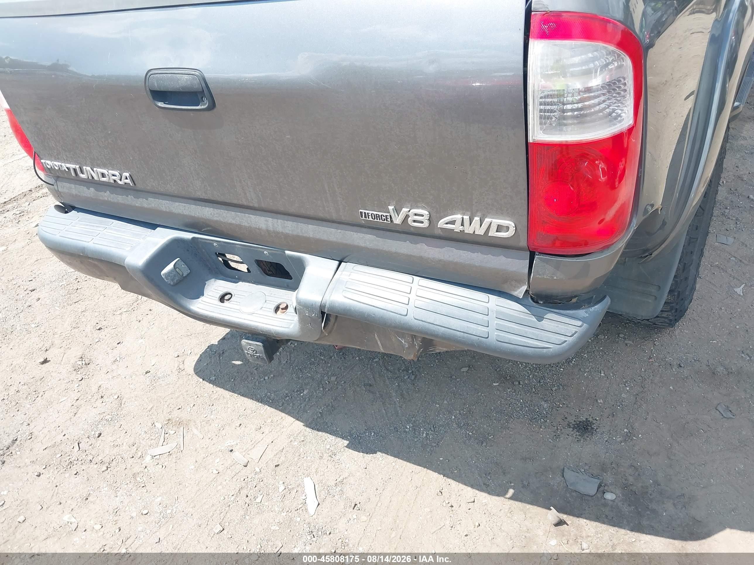 2006 Toyota Tundra Limited V8 Коричневый vin: 5TBDT48166S533594