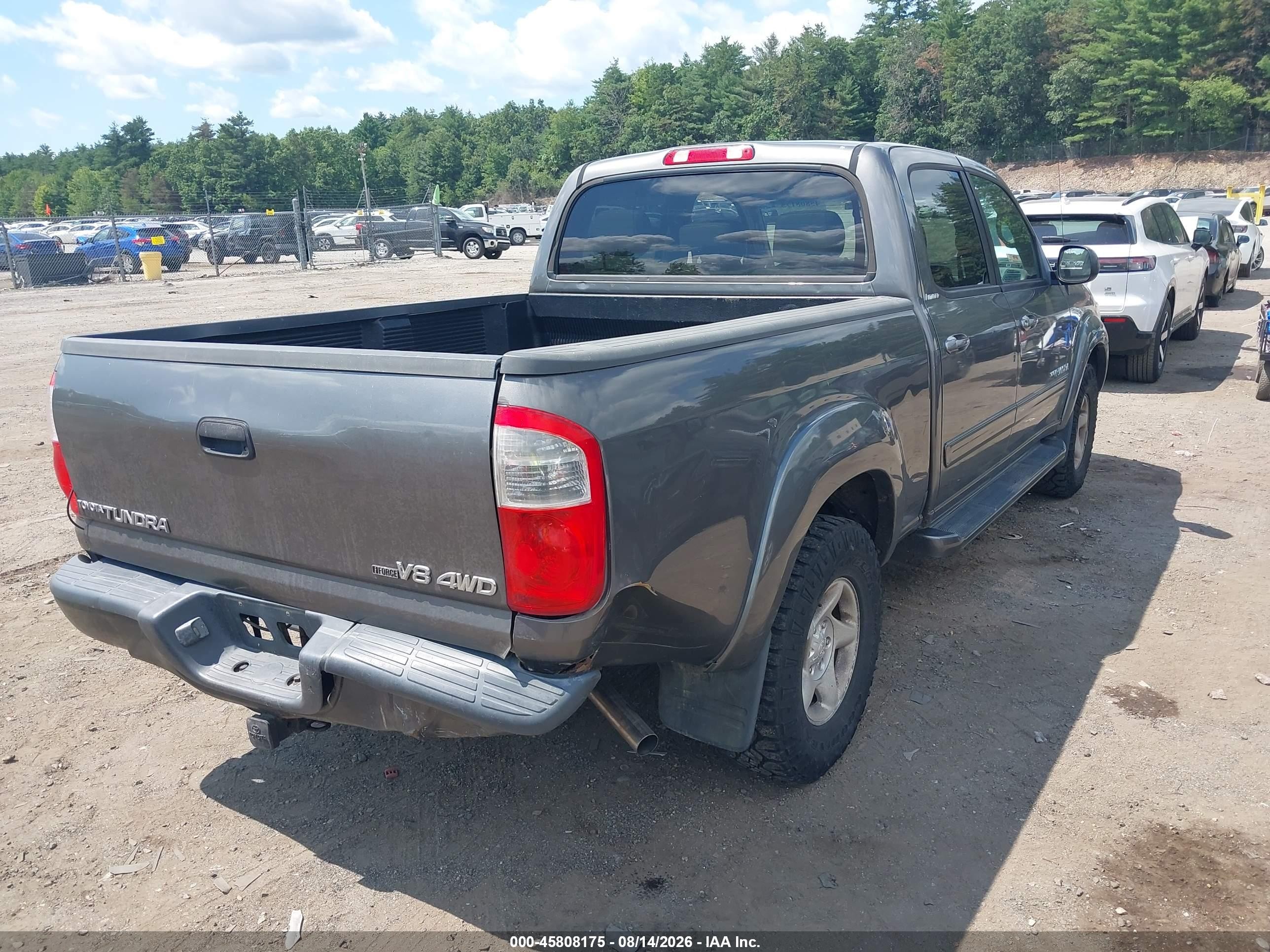 2006 Toyota Tundra Limited V8 Коричневый vin: 5TBDT48166S533594
