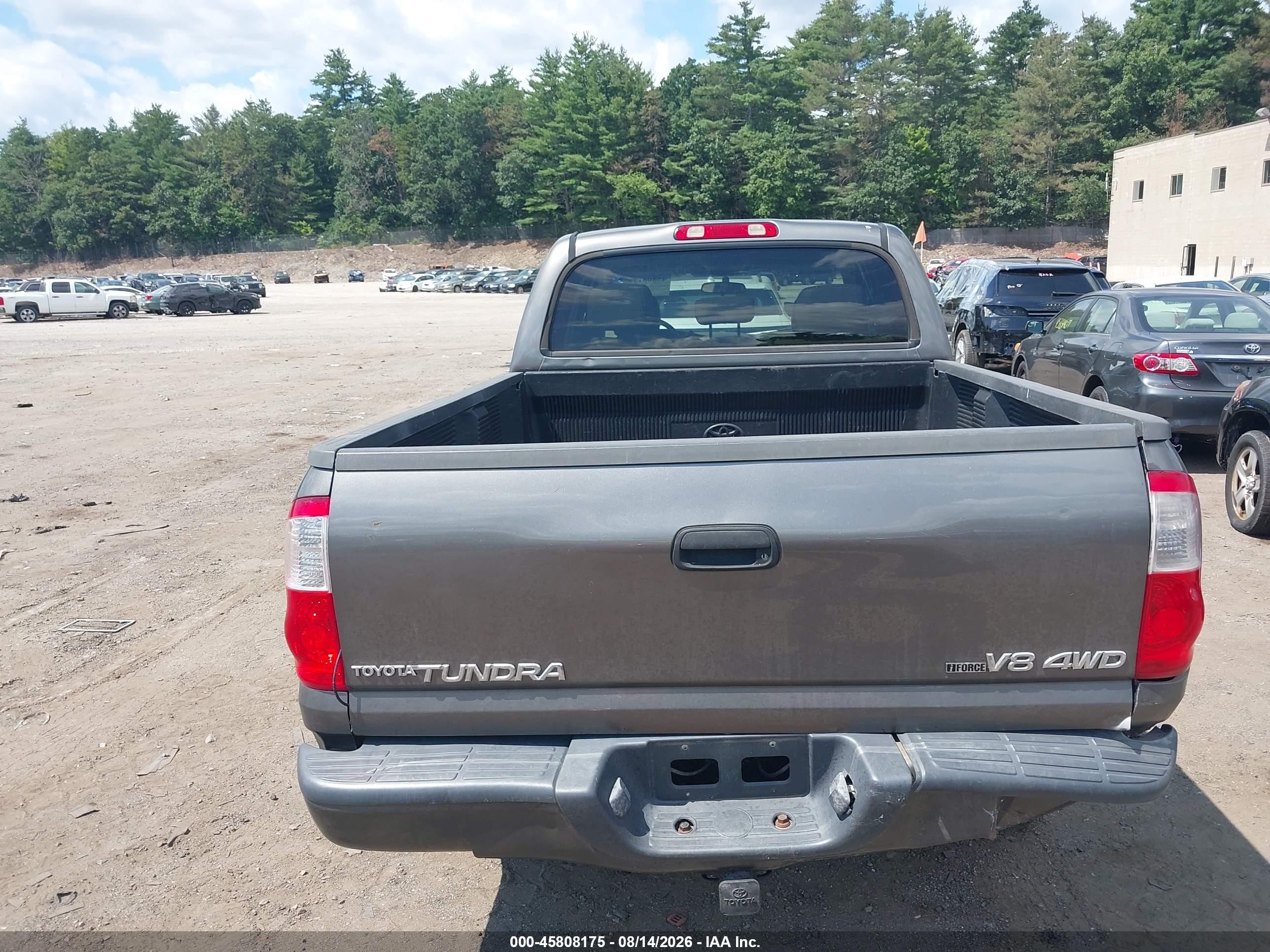 2006 Toyota Tundra Limited V8 Коричневый vin: 5TBDT48166S533594