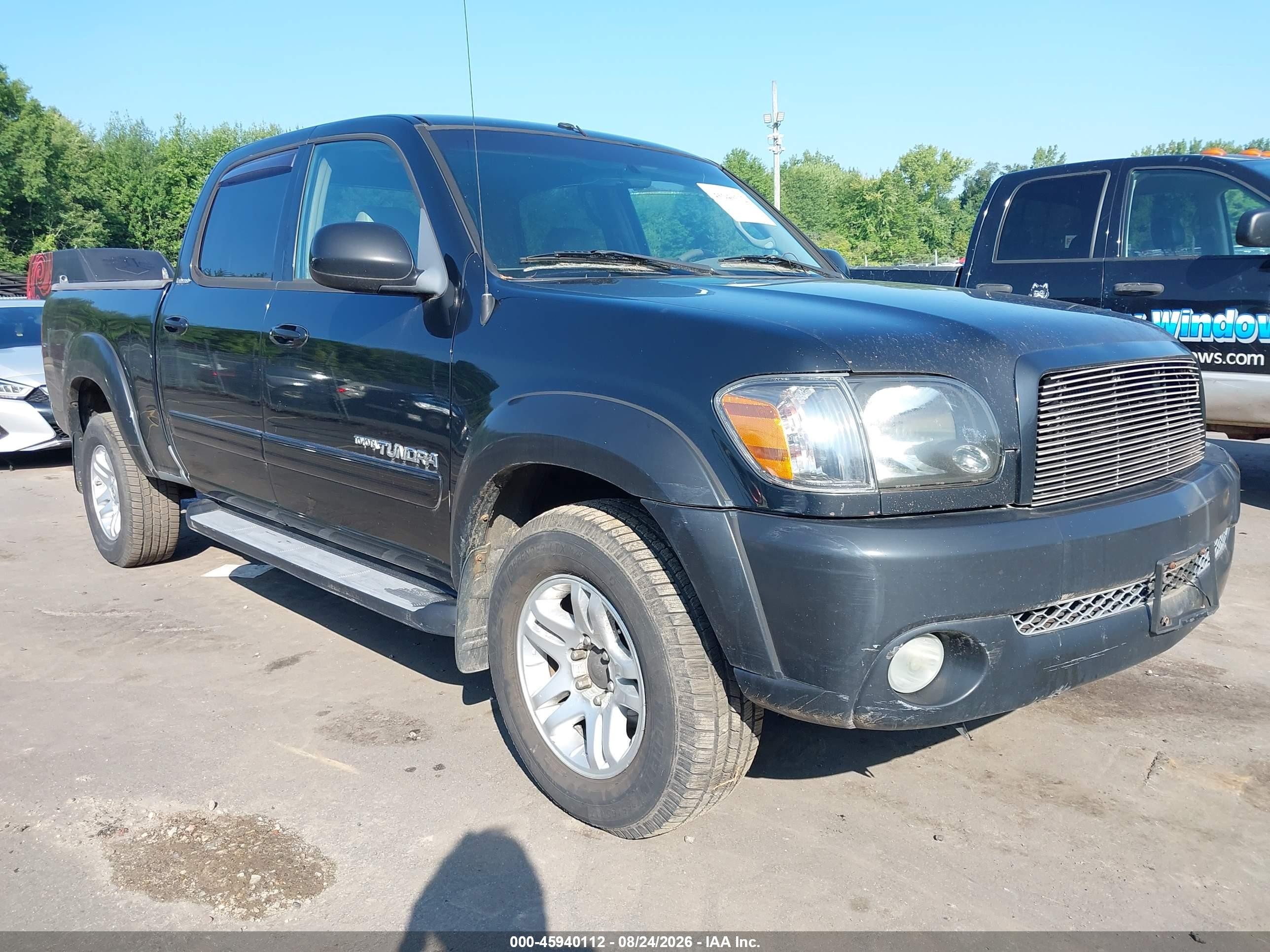 2006 Toyota Tundra Limited V8 Black vin: 5TBDT48166S539346
