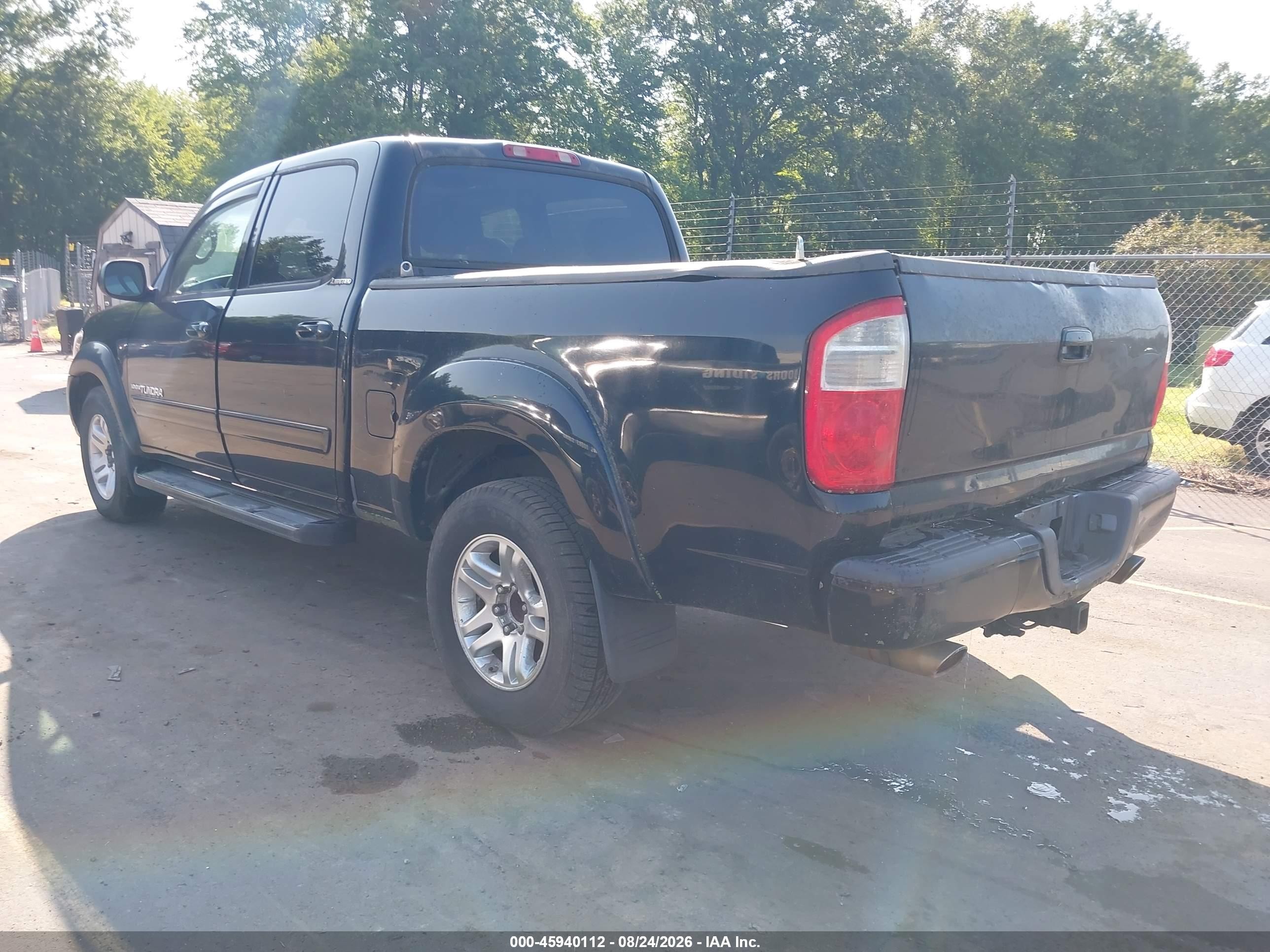 2006 Toyota Tundra Limited V8 Black vin: 5TBDT48166S539346