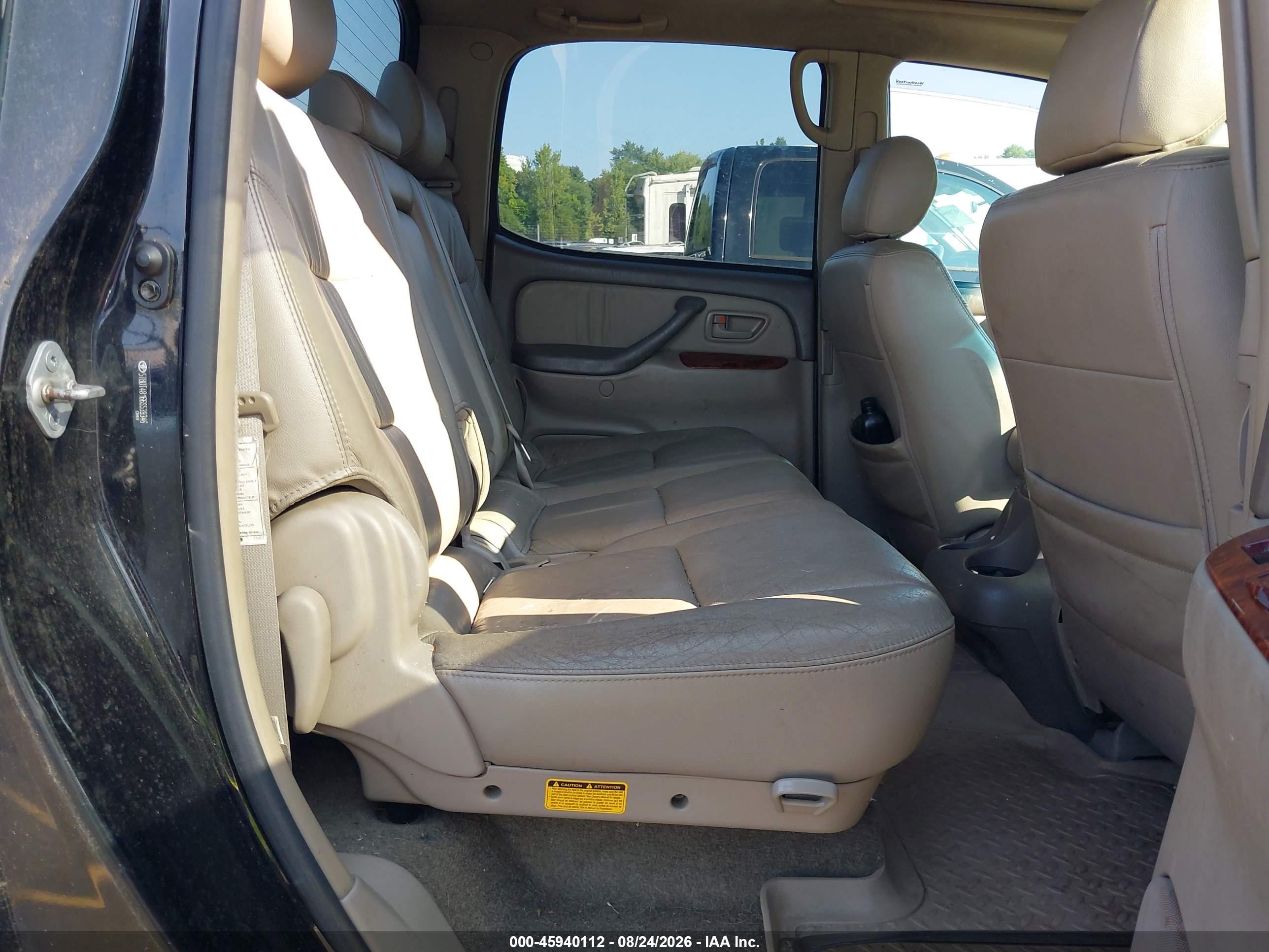 2006 Toyota Tundra Limited V8 Black vin: 5TBDT48166S539346