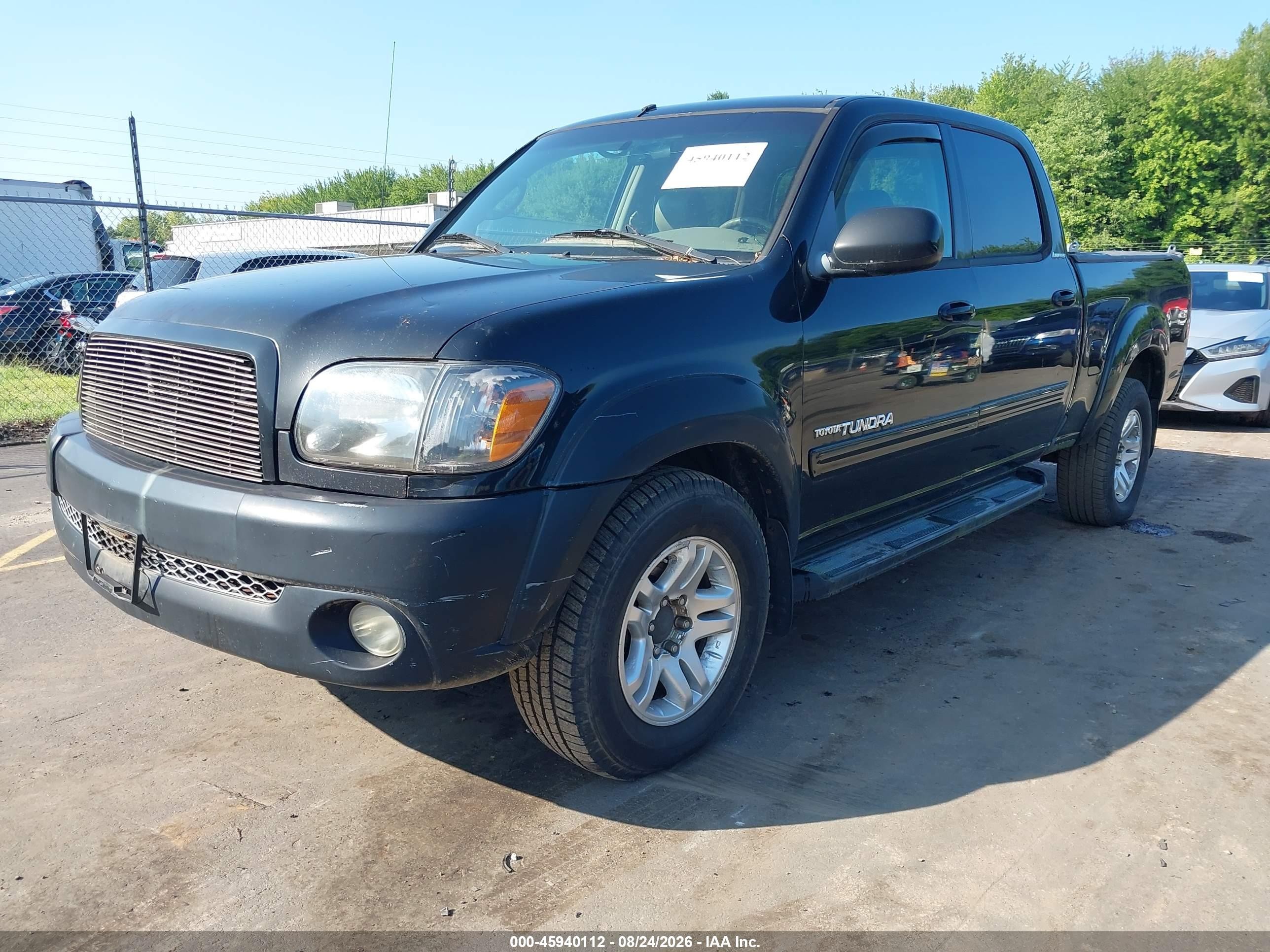 2006 Toyota Tundra Limited V8 Black vin: 5TBDT48166S539346