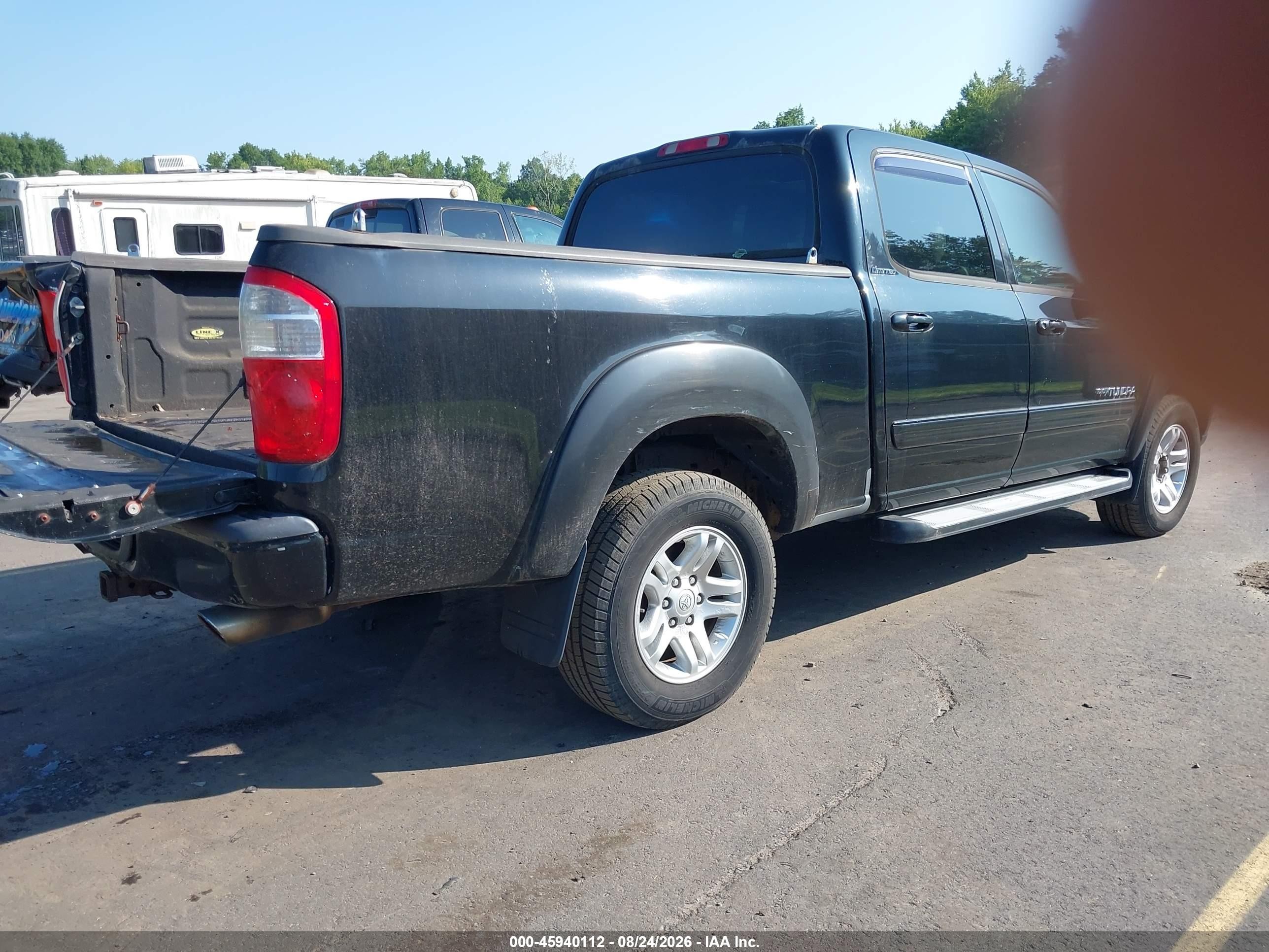 2006 Toyota Tundra Limited V8 Black vin: 5TBDT48166S539346