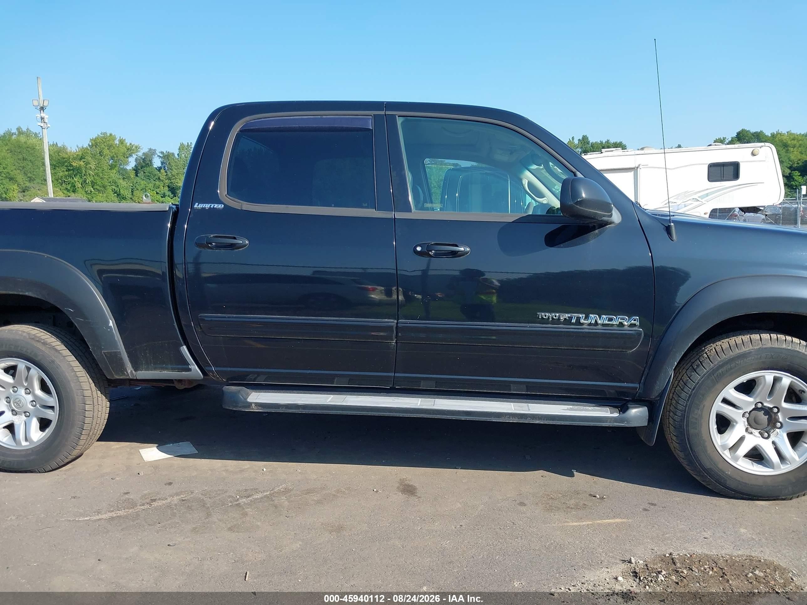 2006 Toyota Tundra Limited V8 Black vin: 5TBDT48166S539346