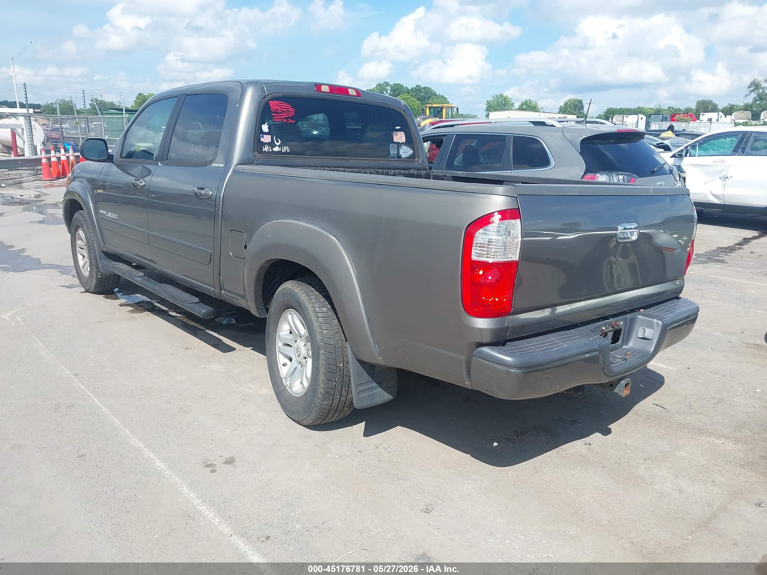 2005 Toyota Tundra Limited V8 Gray vin: 5TBDT48175S489104