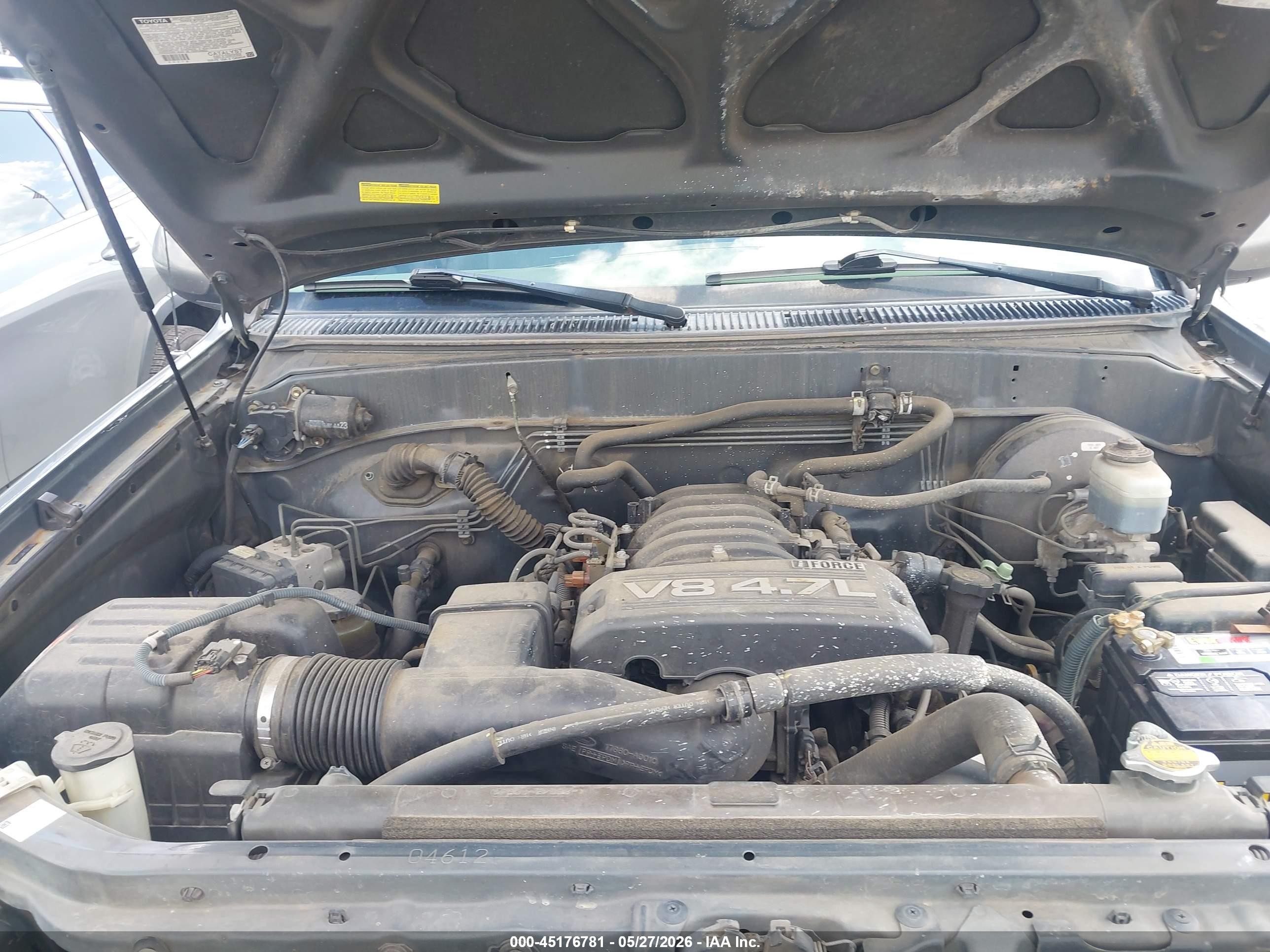 2005 Toyota Tundra Limited V8 Gray vin: 5TBDT48175S489104