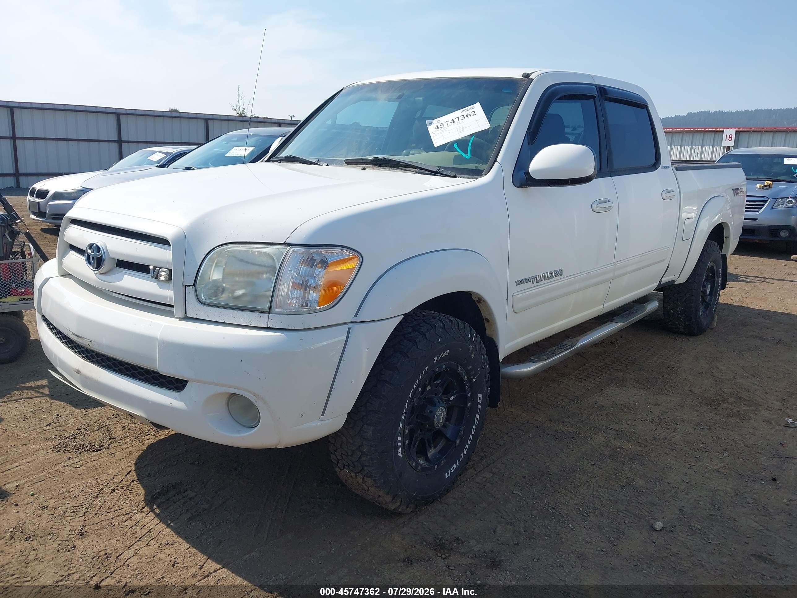 2006 Toyota Tundra Limited V8 Белый vin: 5TBDT48176S515265