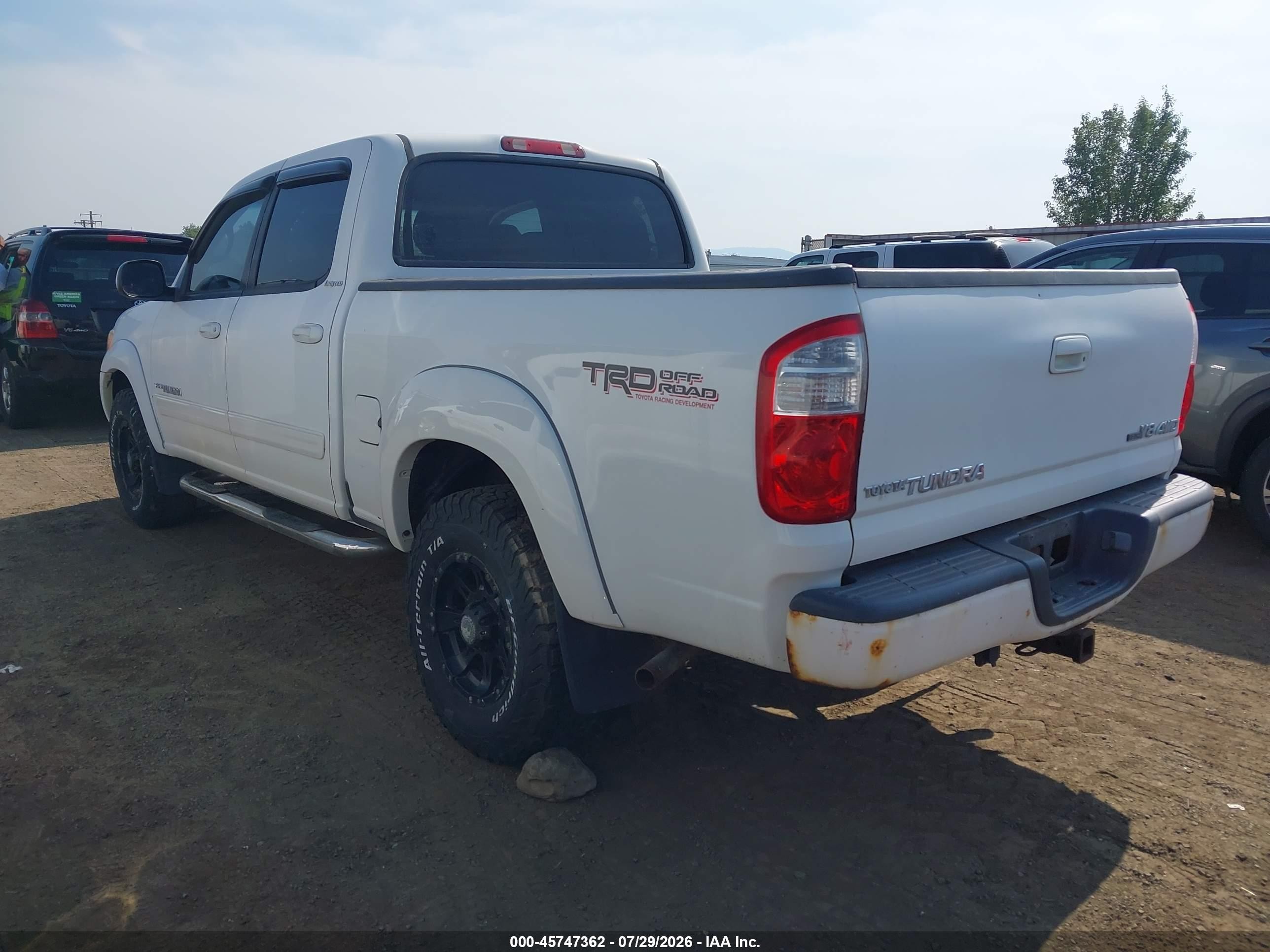 2006 Toyota Tundra Limited V8 Белый vin: 5TBDT48176S515265