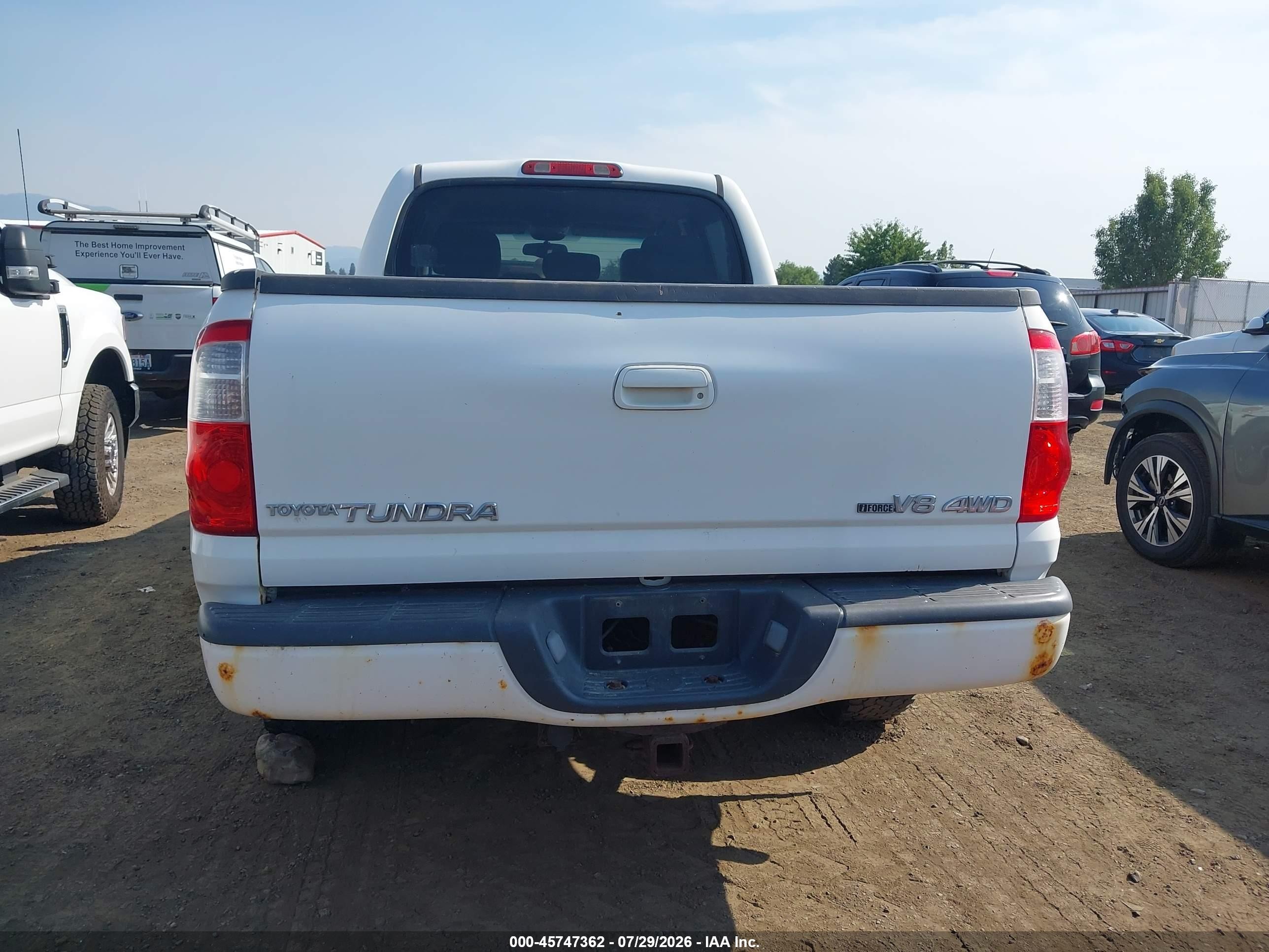 2006 Toyota Tundra Limited V8 Белый vin: 5TBDT48176S515265