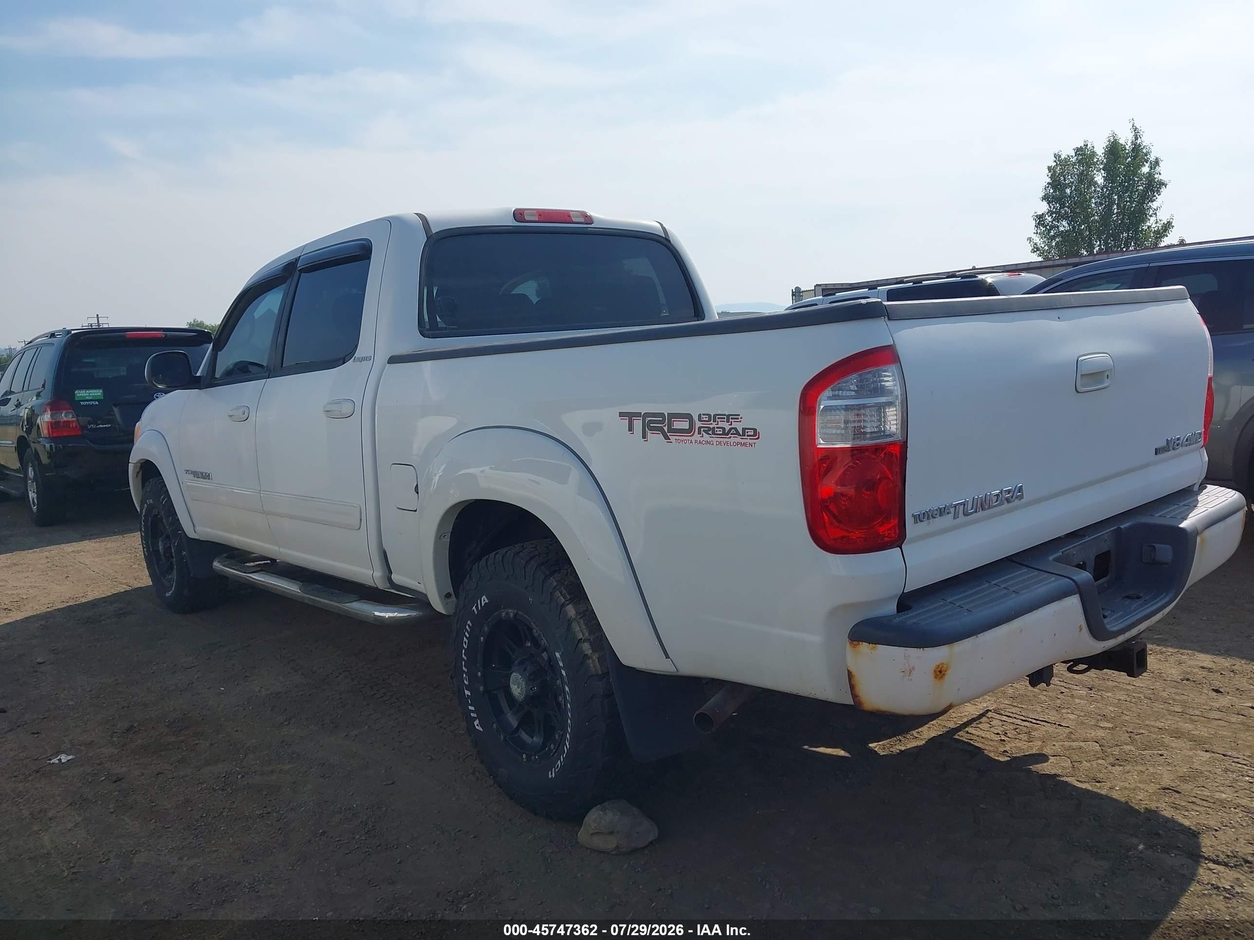 2006 Toyota Tundra Limited V8 Белый vin: 5TBDT48176S515265