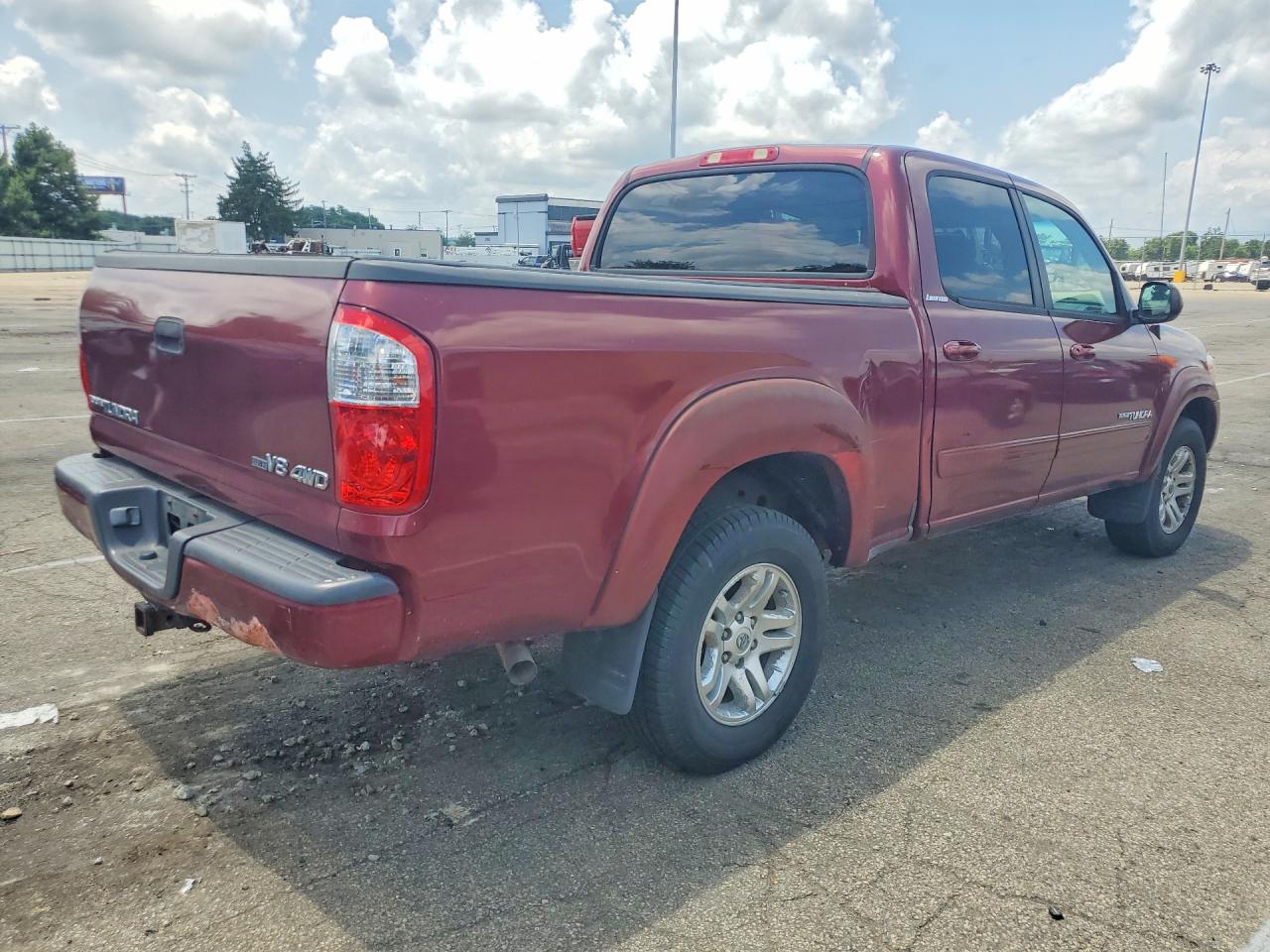 2006 Toyota Tundra Double Cab Limited Maroon vin: 5TBDT48176S544538