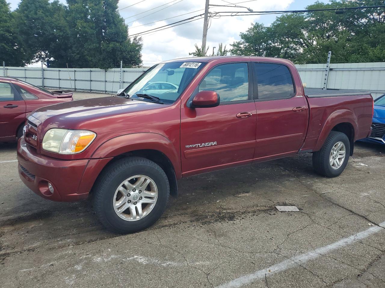2006 Toyota Tundra Double Cab Limited Maroon vin: 5TBDT48176S544538