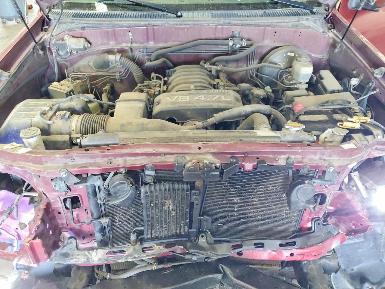 2005 Toyota Tundra Double Cab Limited Red vin: 5TBDT48185S478127