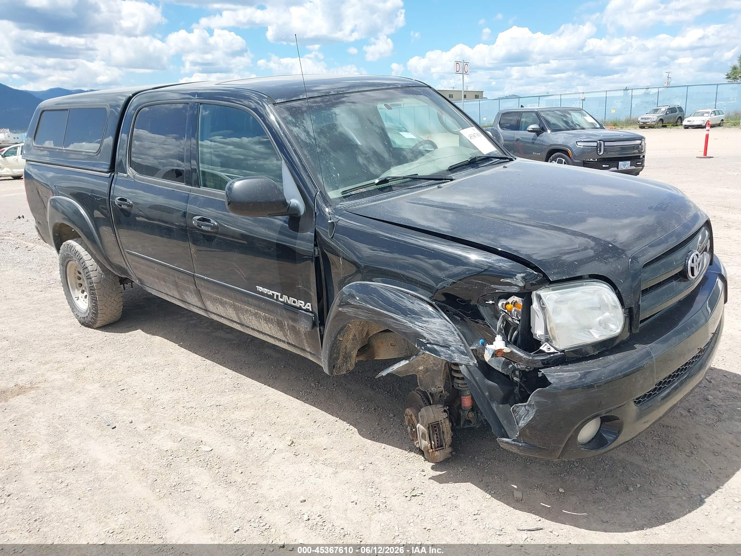 2005 Toyota Tundra Limited V8 Black vin: 5TBDT48185S498748