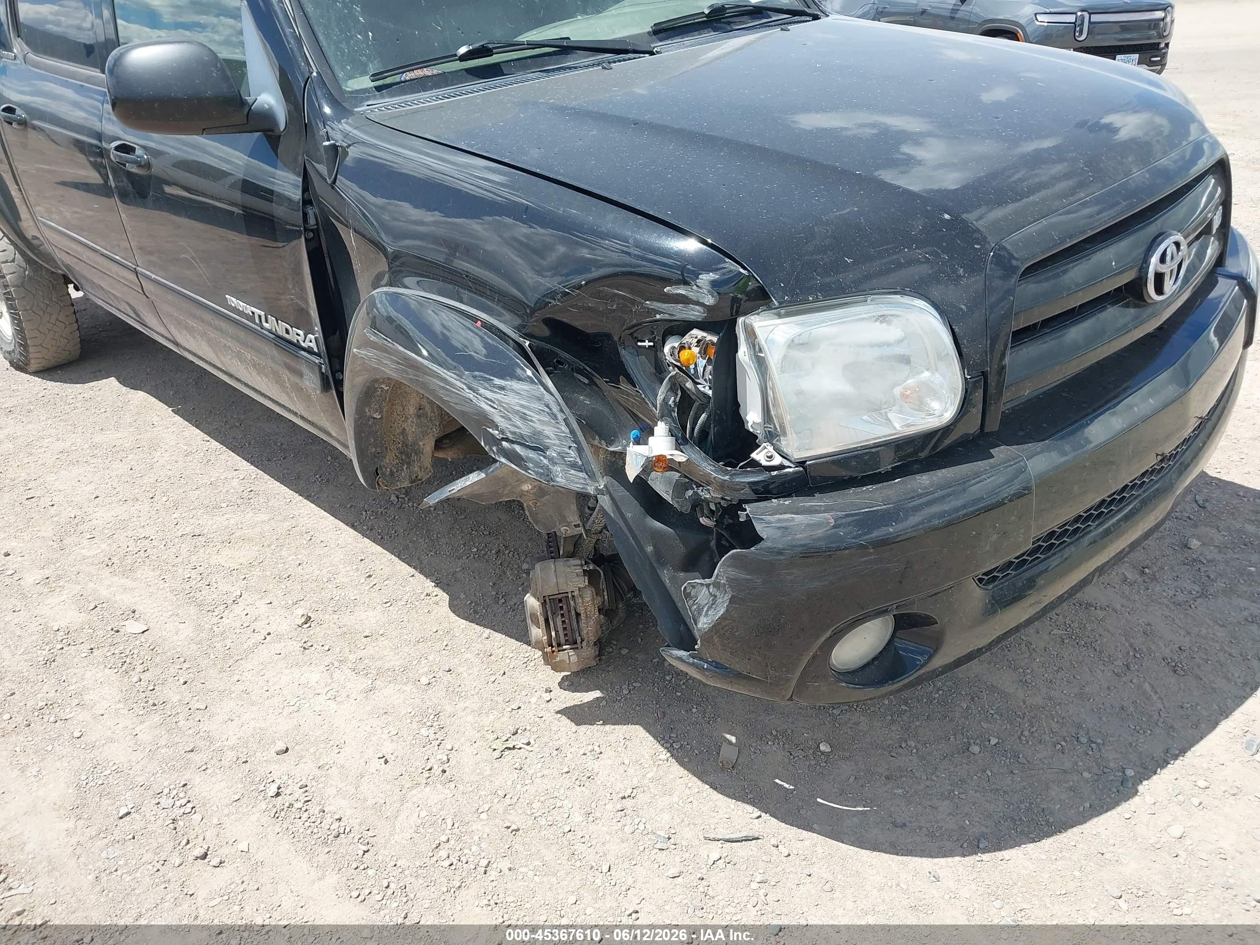 2005 Toyota Tundra Limited V8 Black vin: 5TBDT48185S498748