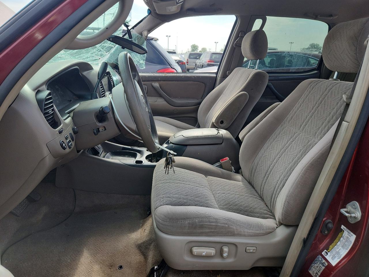 2006 Toyota Tundra Double Cab Limited Burgundy vin: 5TBDT48186S533208