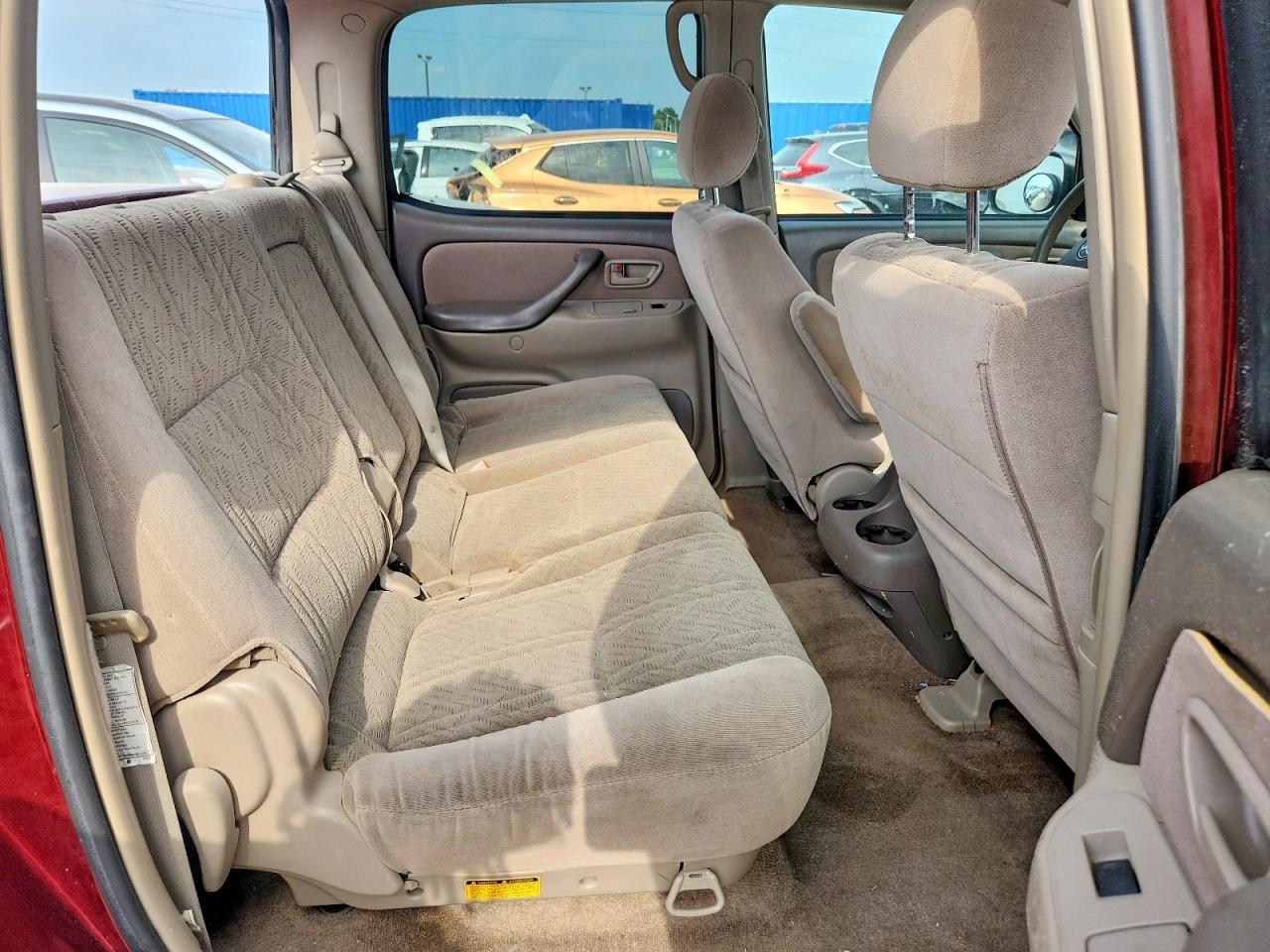 2006 Toyota Tundra Double Cab Limited Burgundy vin: 5TBDT48186S533208