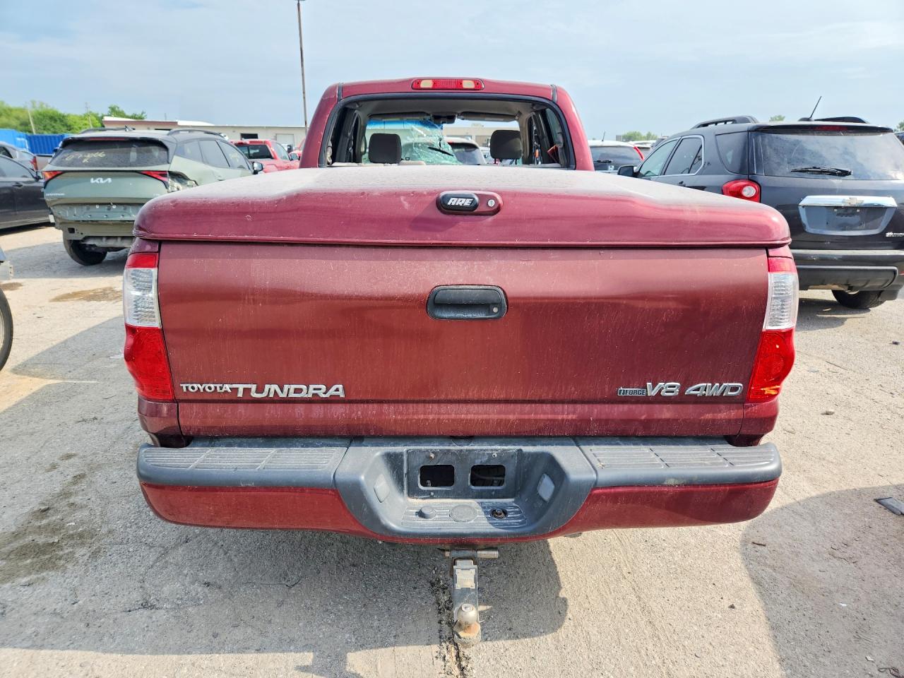 2006 Toyota Tundra Double Cab Limited Burgundy vin: 5TBDT48186S533208