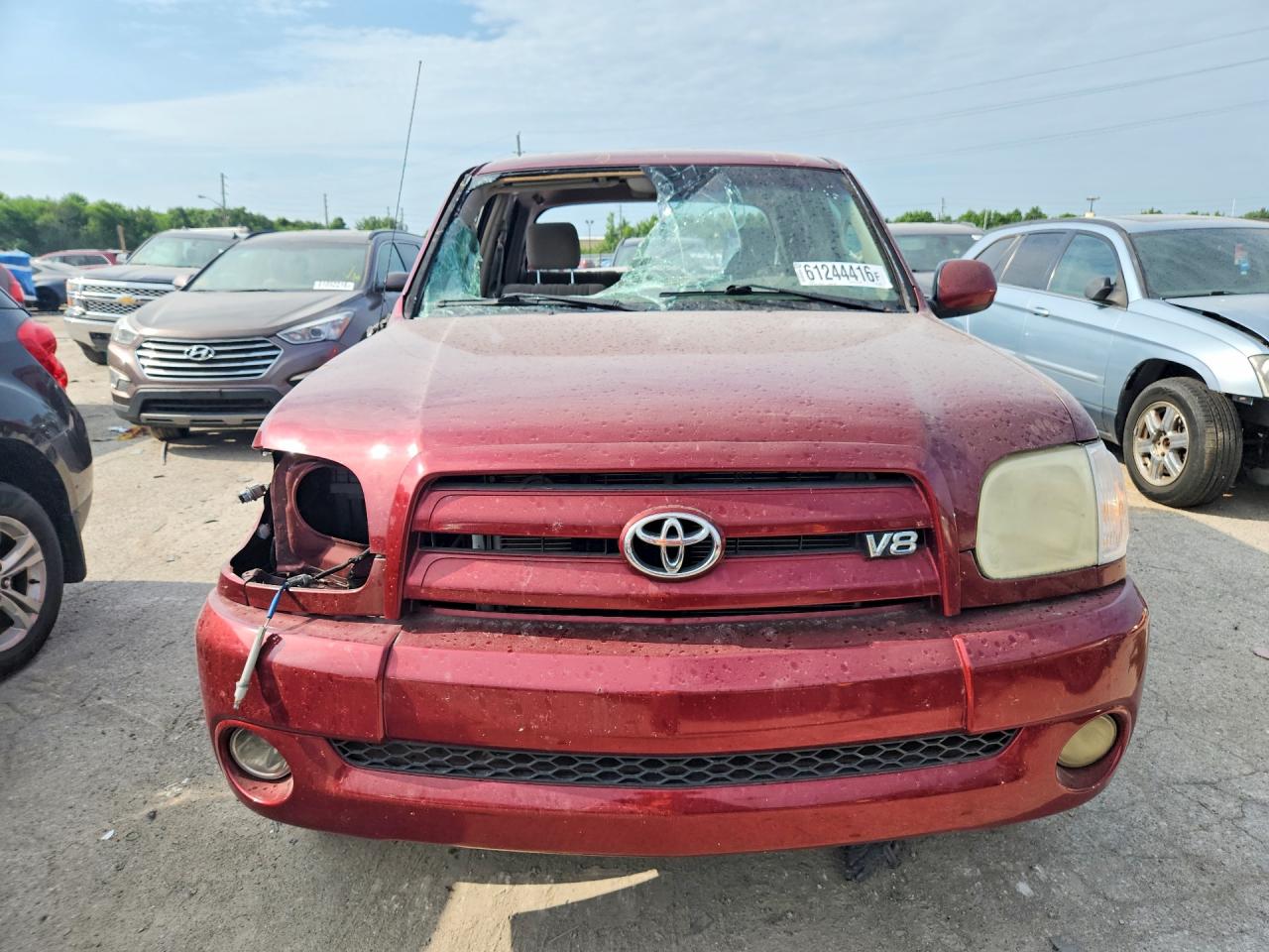 2006 Toyota Tundra Double Cab Limited Burgundy vin: 5TBDT48186S533208
