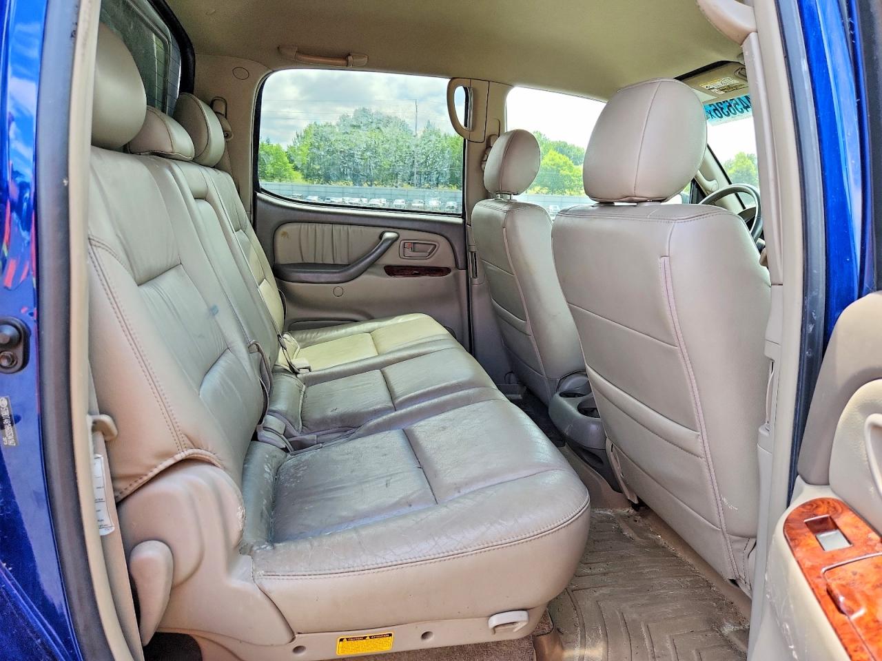 2006 Toyota Tundra Double Cab Limited Blue vin: 5TBDT48186S534147