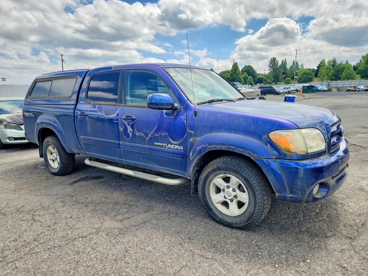 2006 Toyota Tundra Double Cab Limited Blue vin: 5TBDT48186S534147