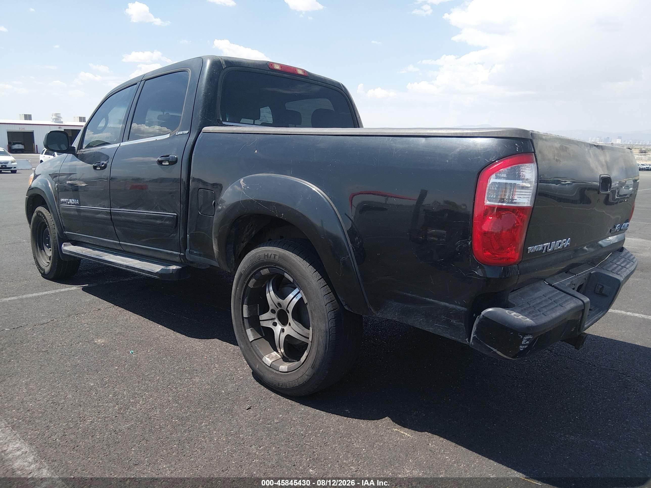 2005 Toyota Tundra Limited V8 Black vin: 5TBDT48195S482929