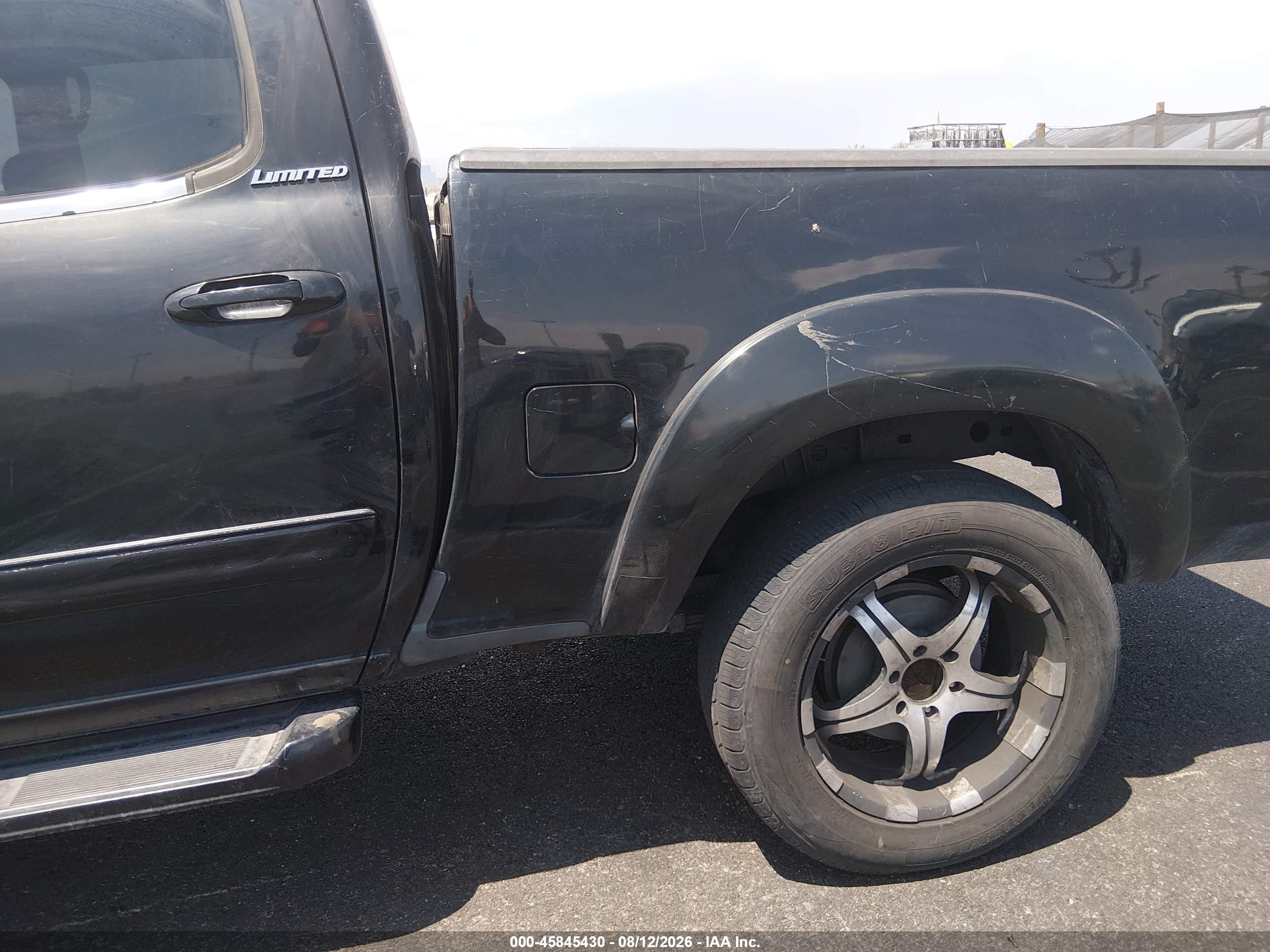 2005 Toyota Tundra Limited V8 Black vin: 5TBDT48195S482929