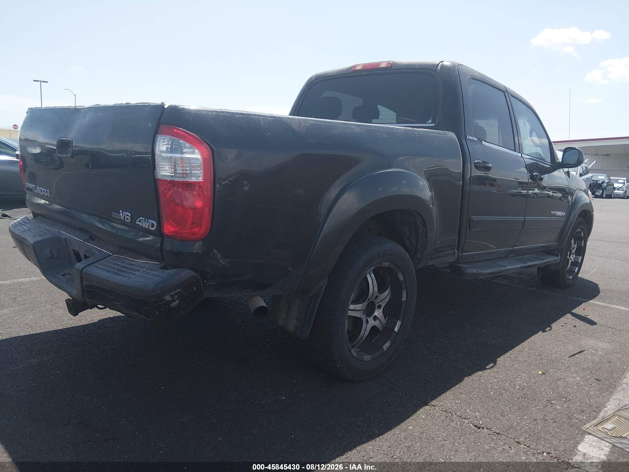 2005 Toyota Tundra Limited V8 Black vin: 5TBDT48195S482929