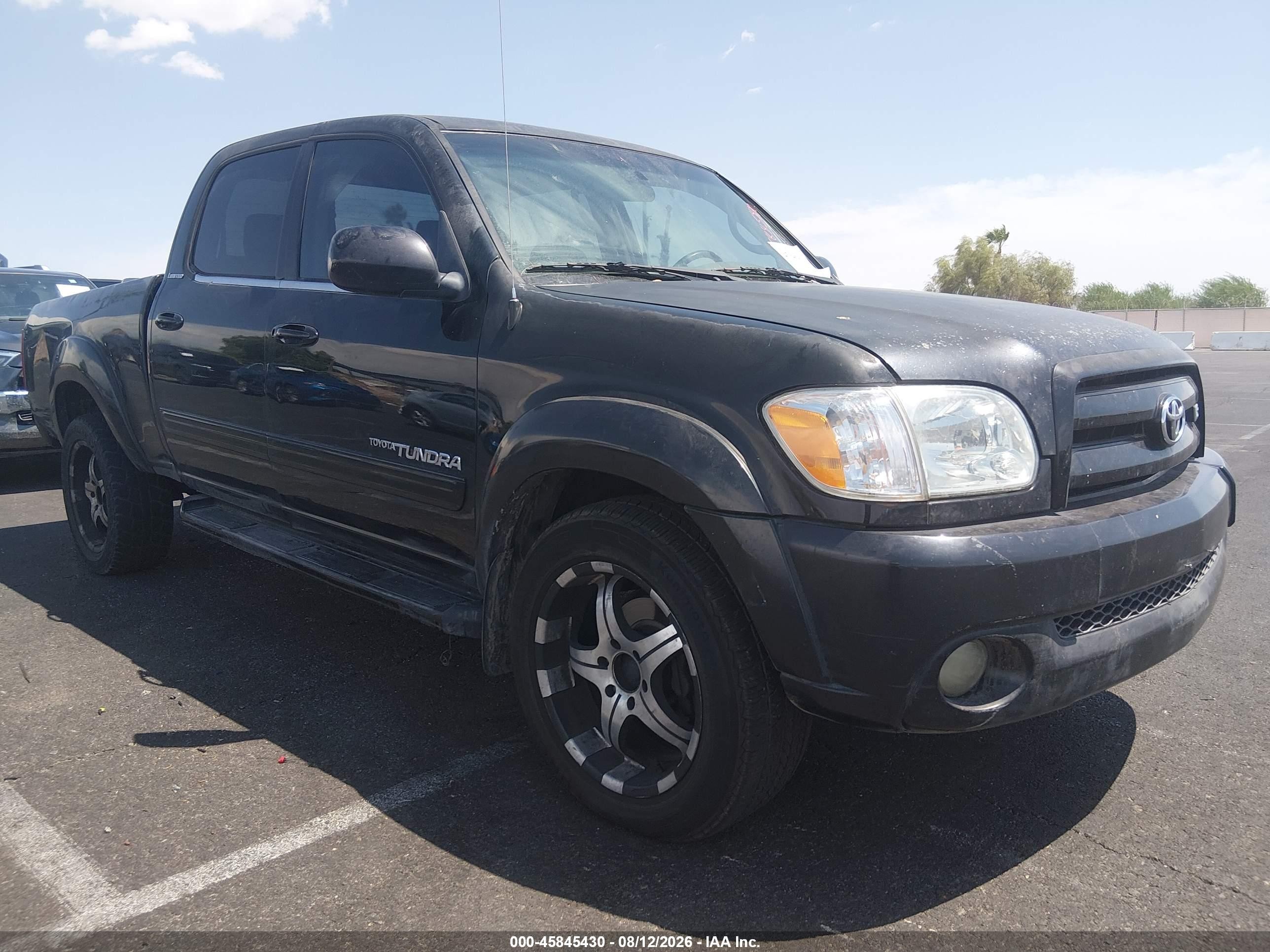 2005 Toyota Tundra Limited V8 Black vin: 5TBDT48195S482929
