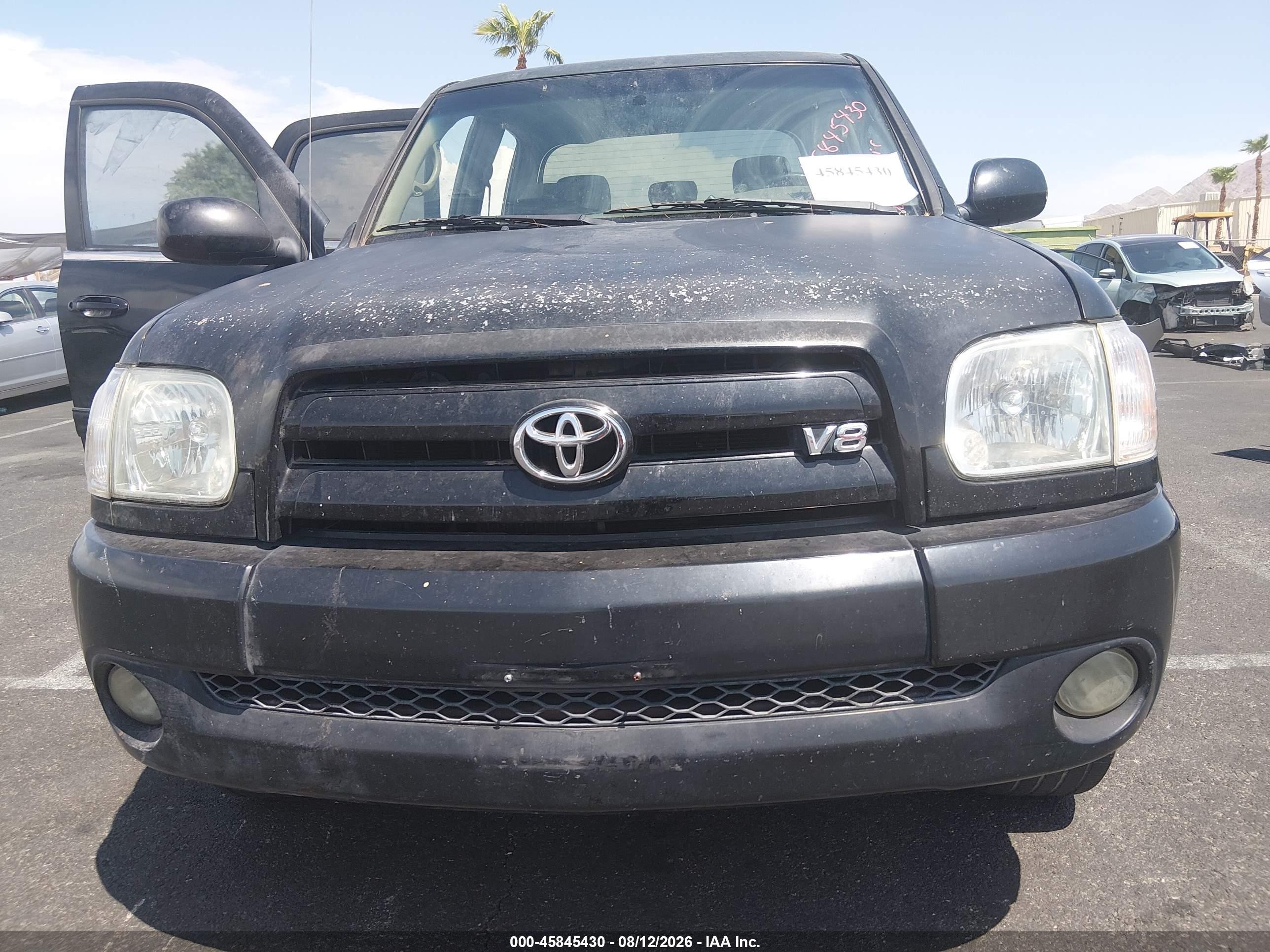 2005 Toyota Tundra Limited V8 Black vin: 5TBDT48195S482929