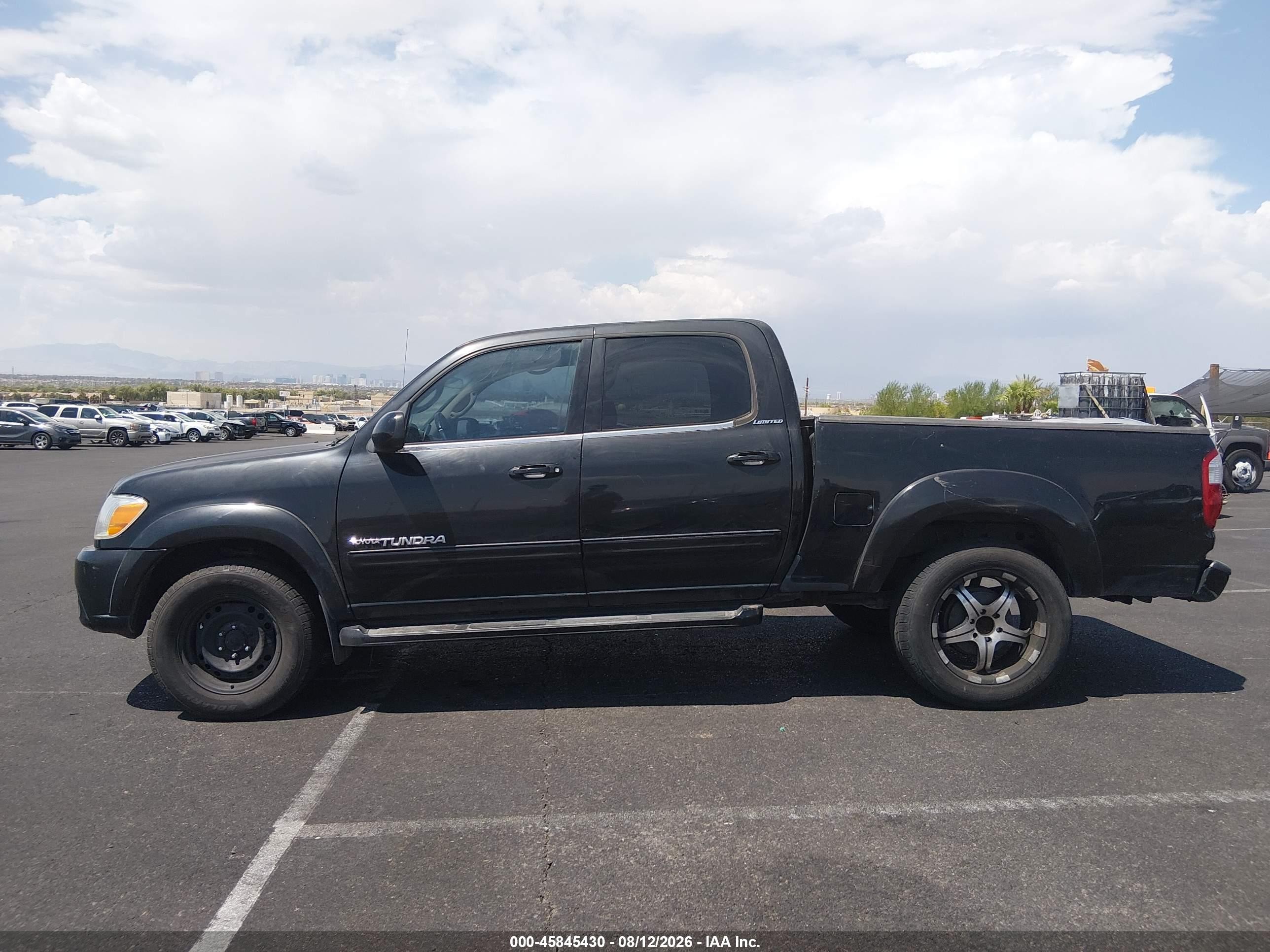 2005 Toyota Tundra Limited V8 Black vin: 5TBDT48195S482929