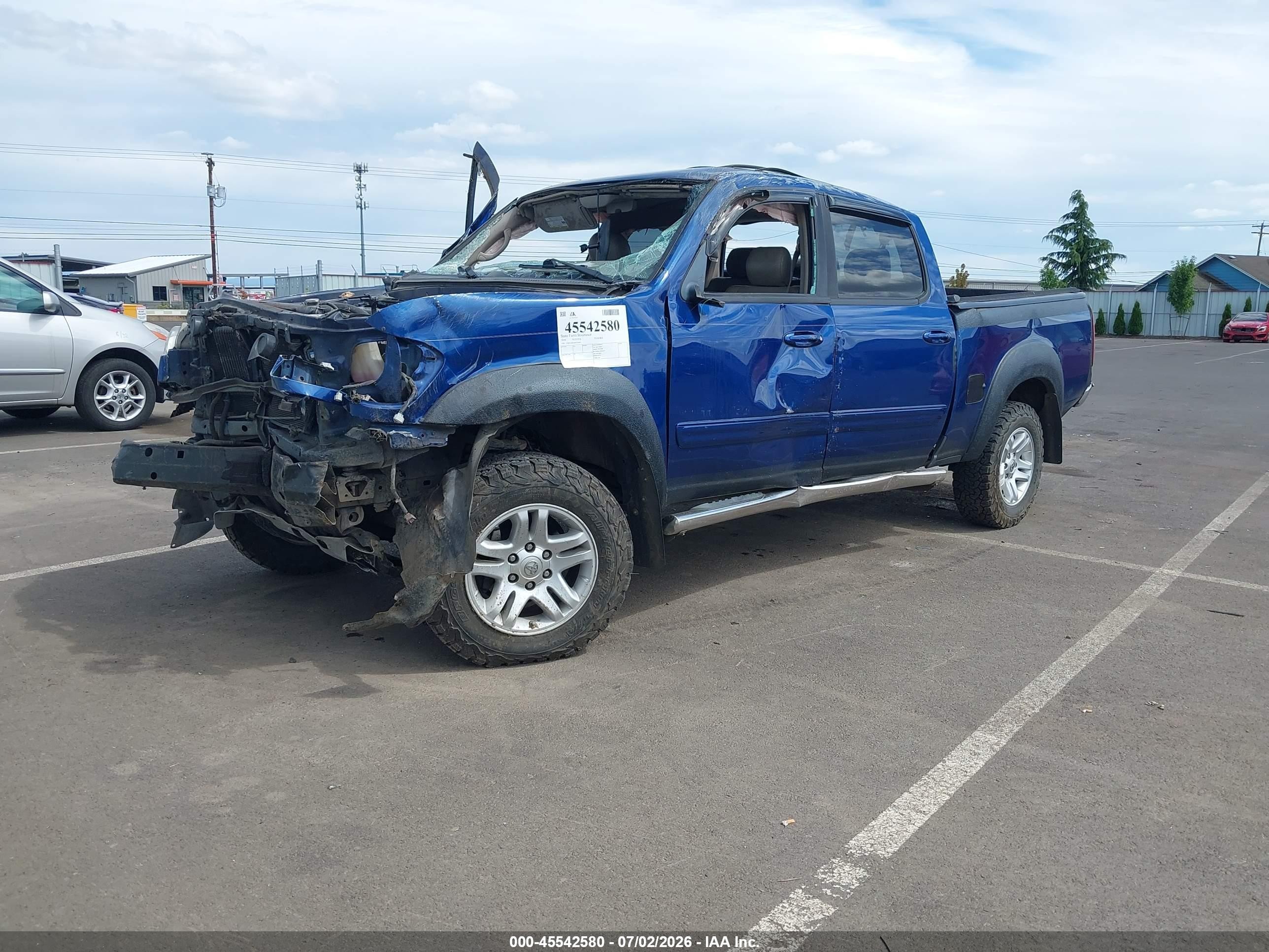2006 Toyota Tundra Limited V8 Blue vin: 5TBDT48196S519687