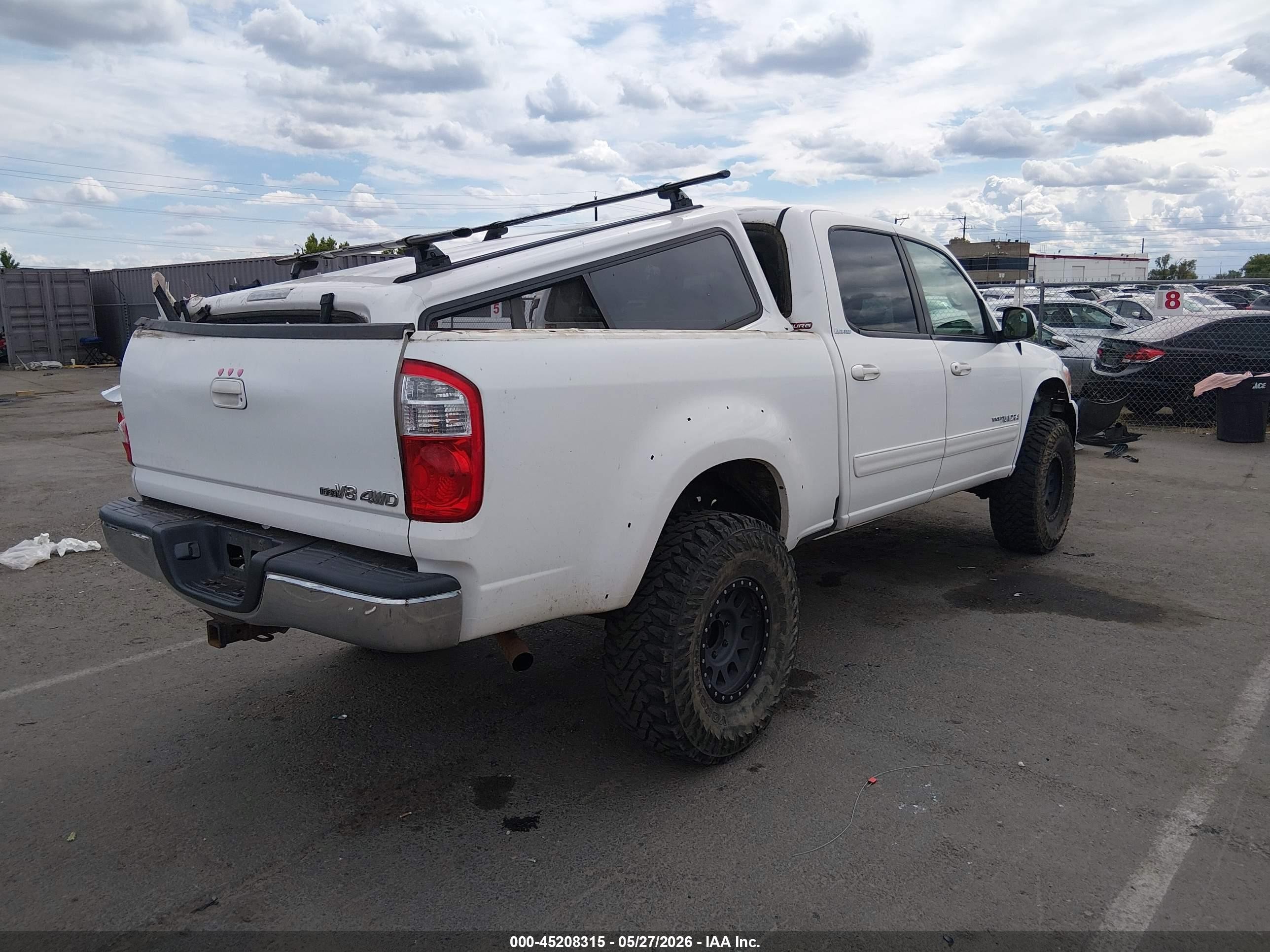 2006 Toyota Tundra Limited V8 White vin: 5TBDT48196S527983