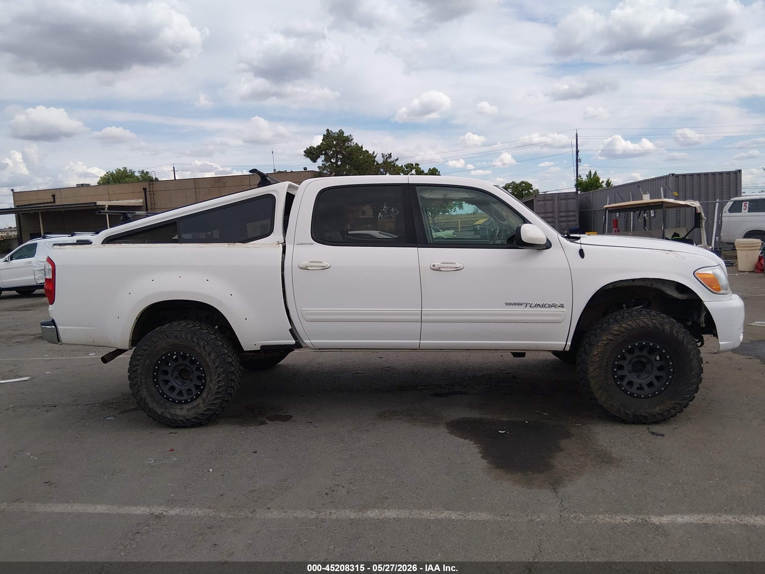 2006 Toyota Tundra Limited V8 White vin: 5TBDT48196S527983