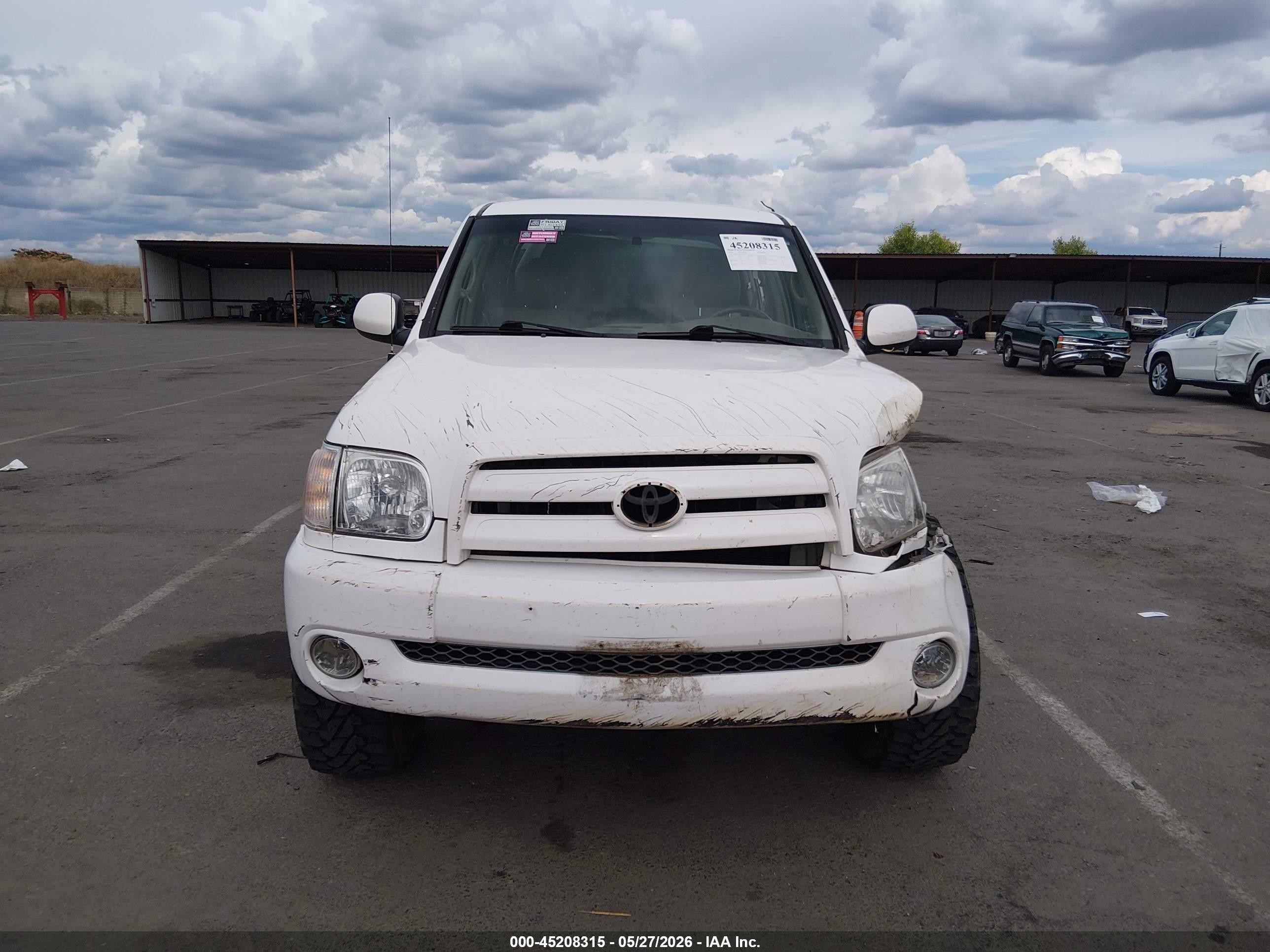 2006 Toyota Tundra Limited V8 White vin: 5TBDT48196S527983