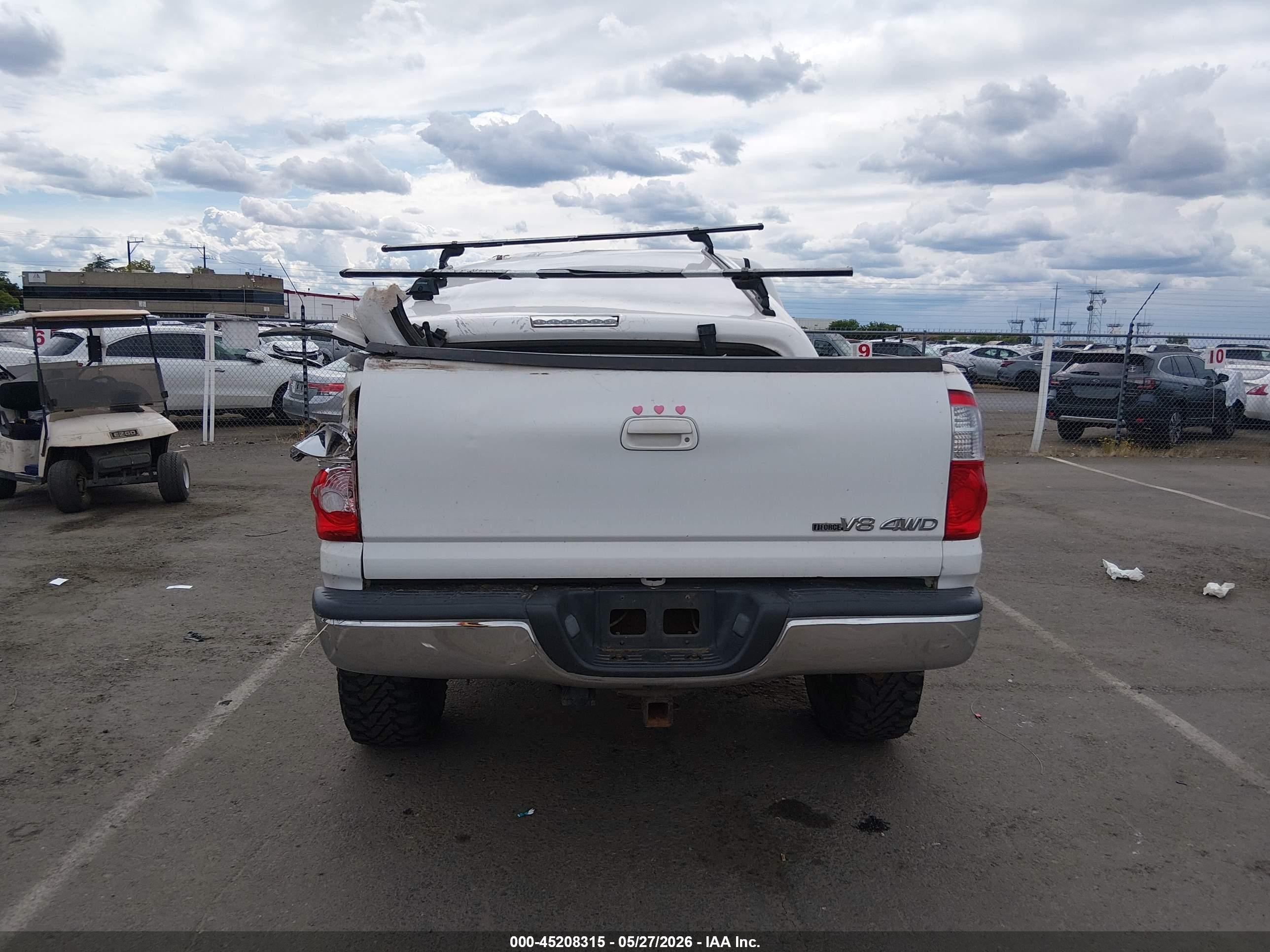 2006 Toyota Tundra Limited V8 White vin: 5TBDT48196S527983