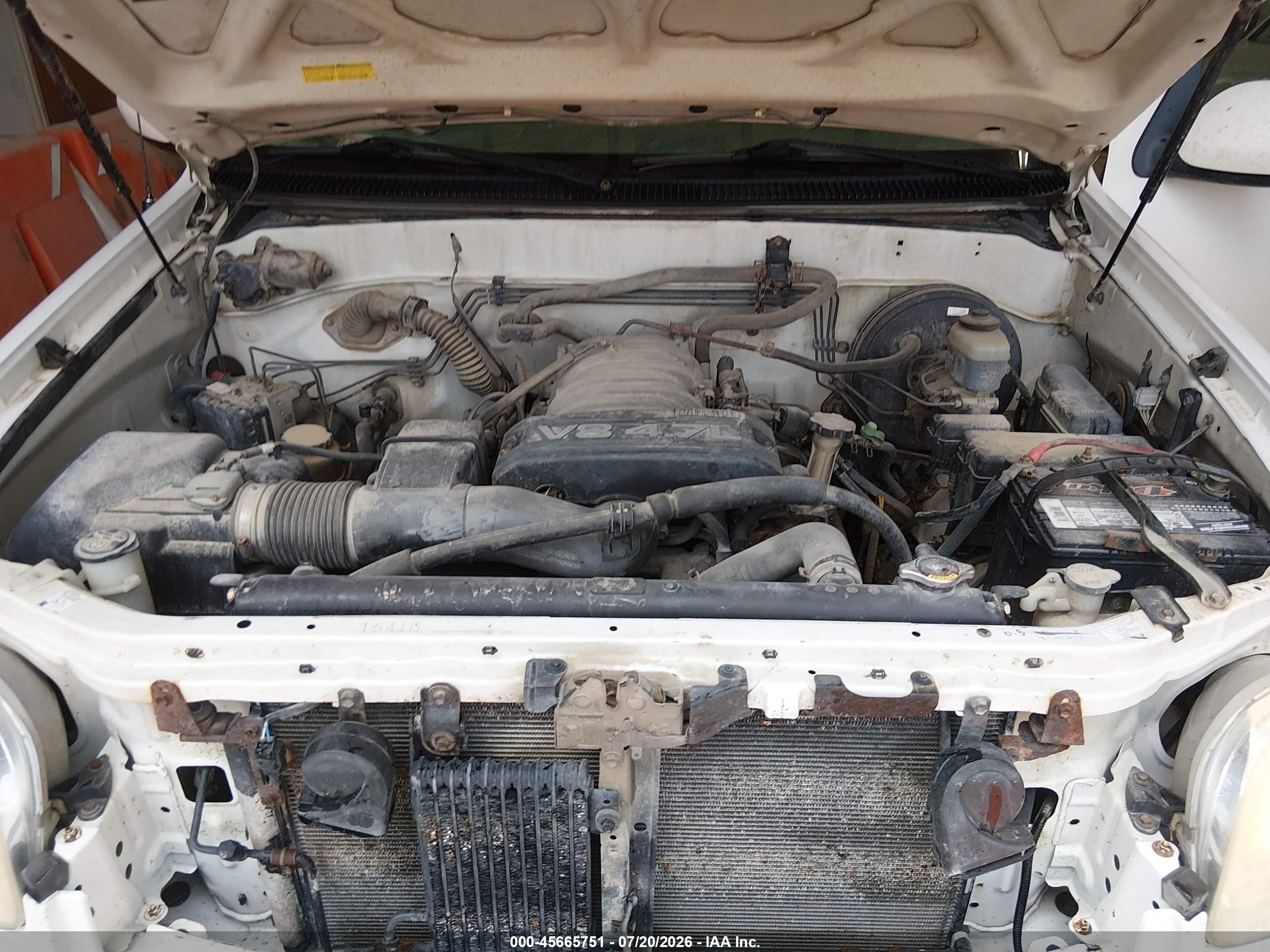 2004 Toyota Tundra Limited V8 Белый vin: 5TBDT481X4S451607