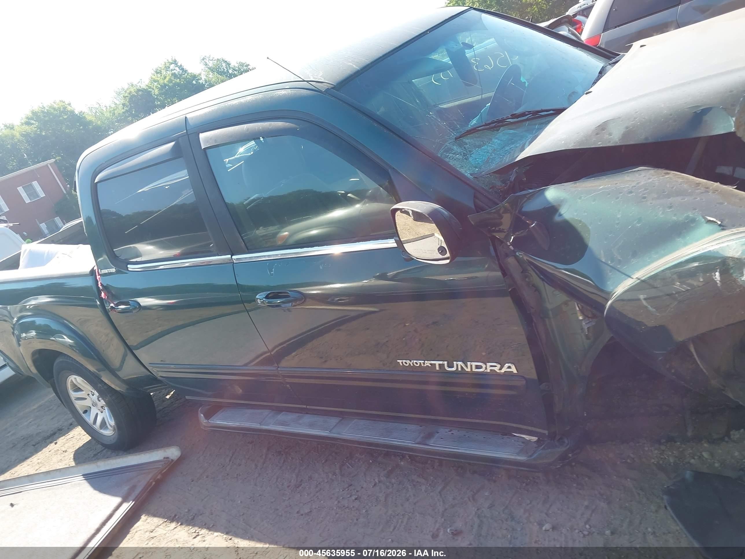 2004 Toyota Tundra Limited V8 Green vin: 5TBDT481X4S466222