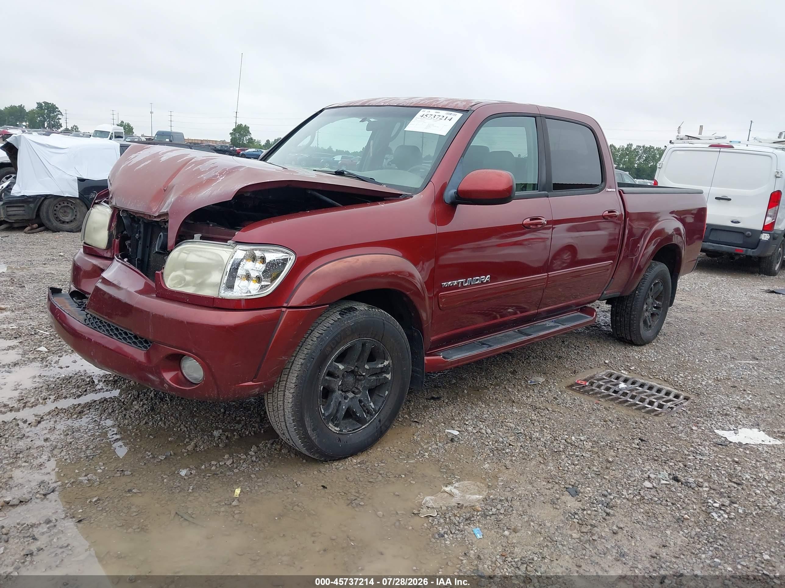 2006 Toyota Tundra Limited V8 Burgundy vin: 5TBDT481X6S526146