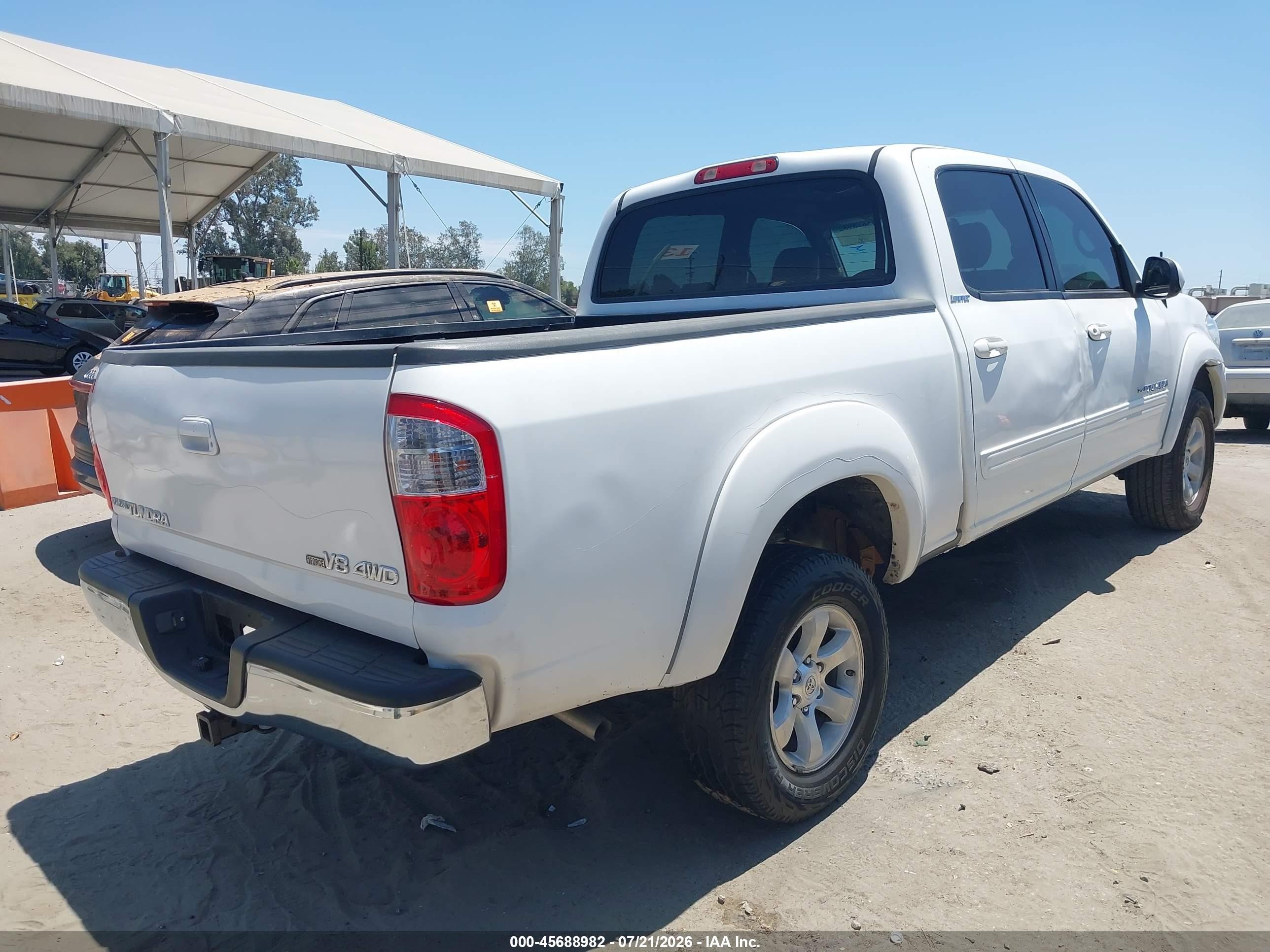2006 Toyota Tundra Limited V8 Белый vin: 5TBDT481X6S533579