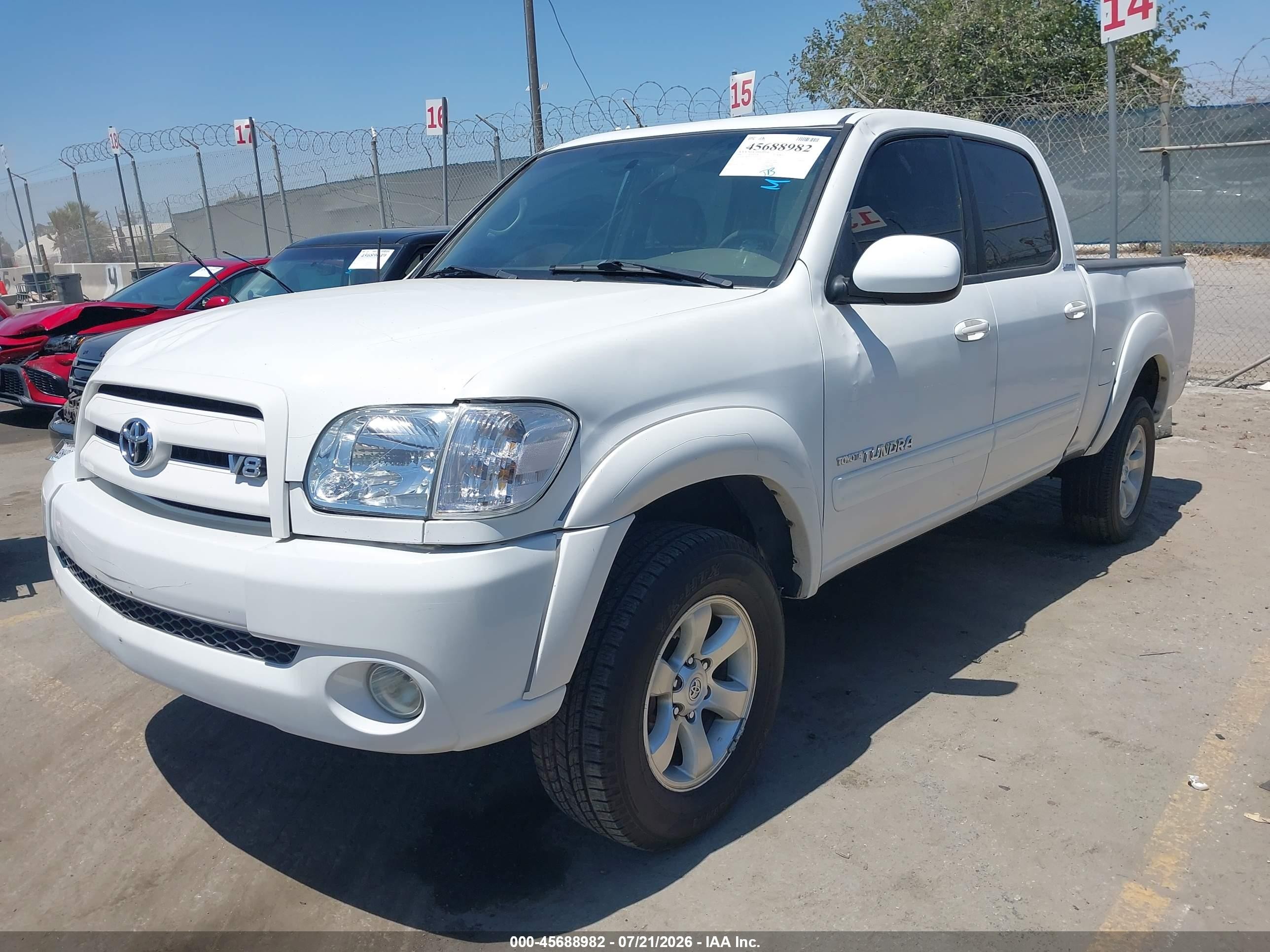 2006 Toyota Tundra Limited V8 Белый vin: 5TBDT481X6S533579