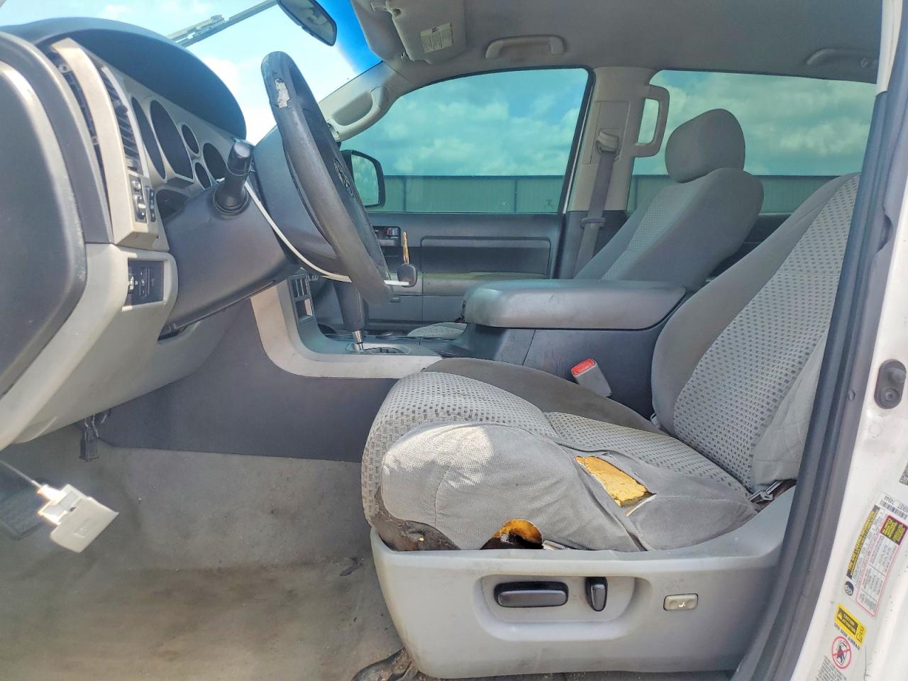 2007 Toyota Tundra Crewmax Sr5 White vin: 5TBDV54117S464532