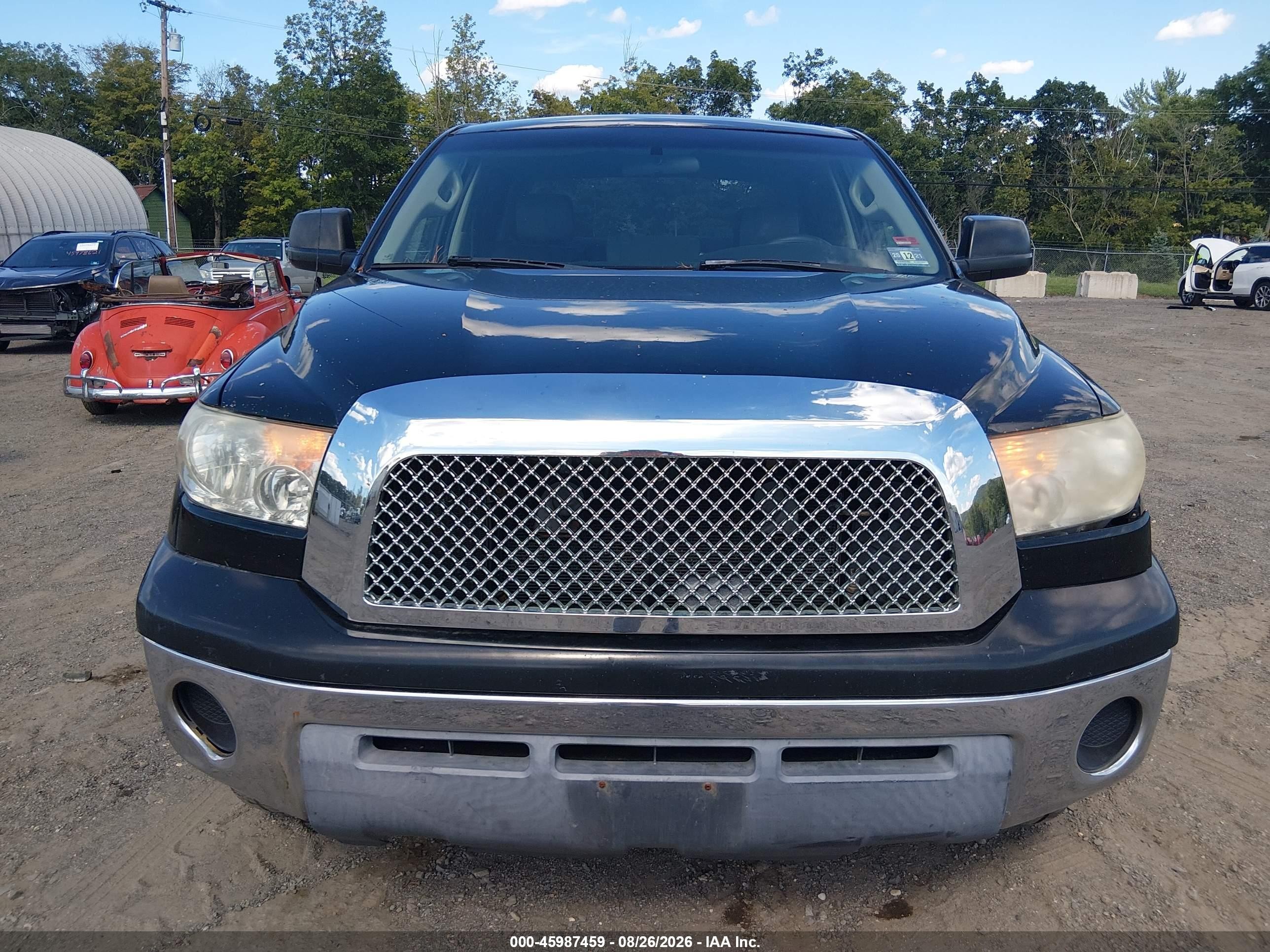 2008 Toyota Tundra Base 5.7l V8 Черный vin: 5TBDV54128S518972
