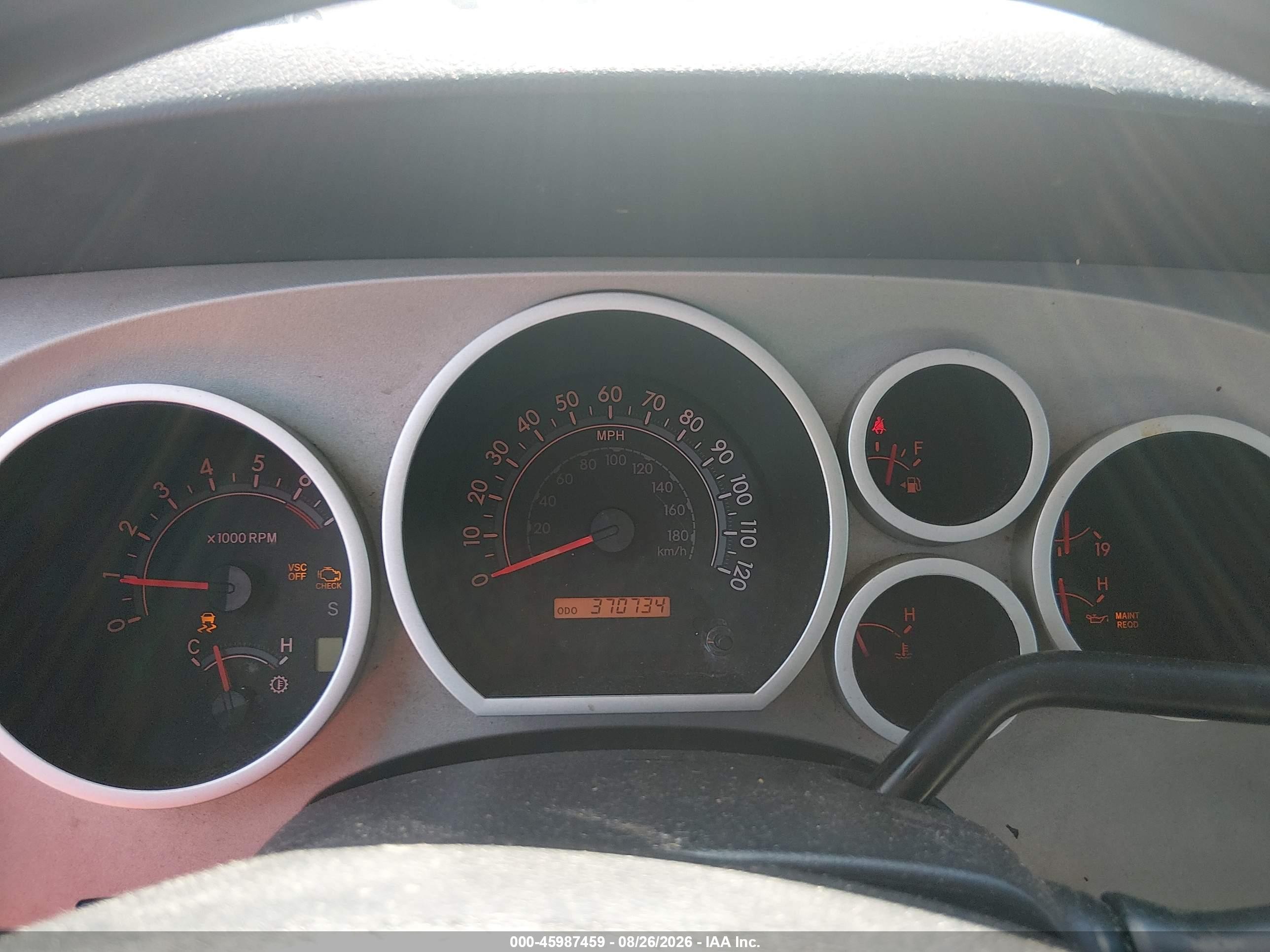 2008 Toyota Tundra Base 5.7l V8 Черный vin: 5TBDV54128S518972