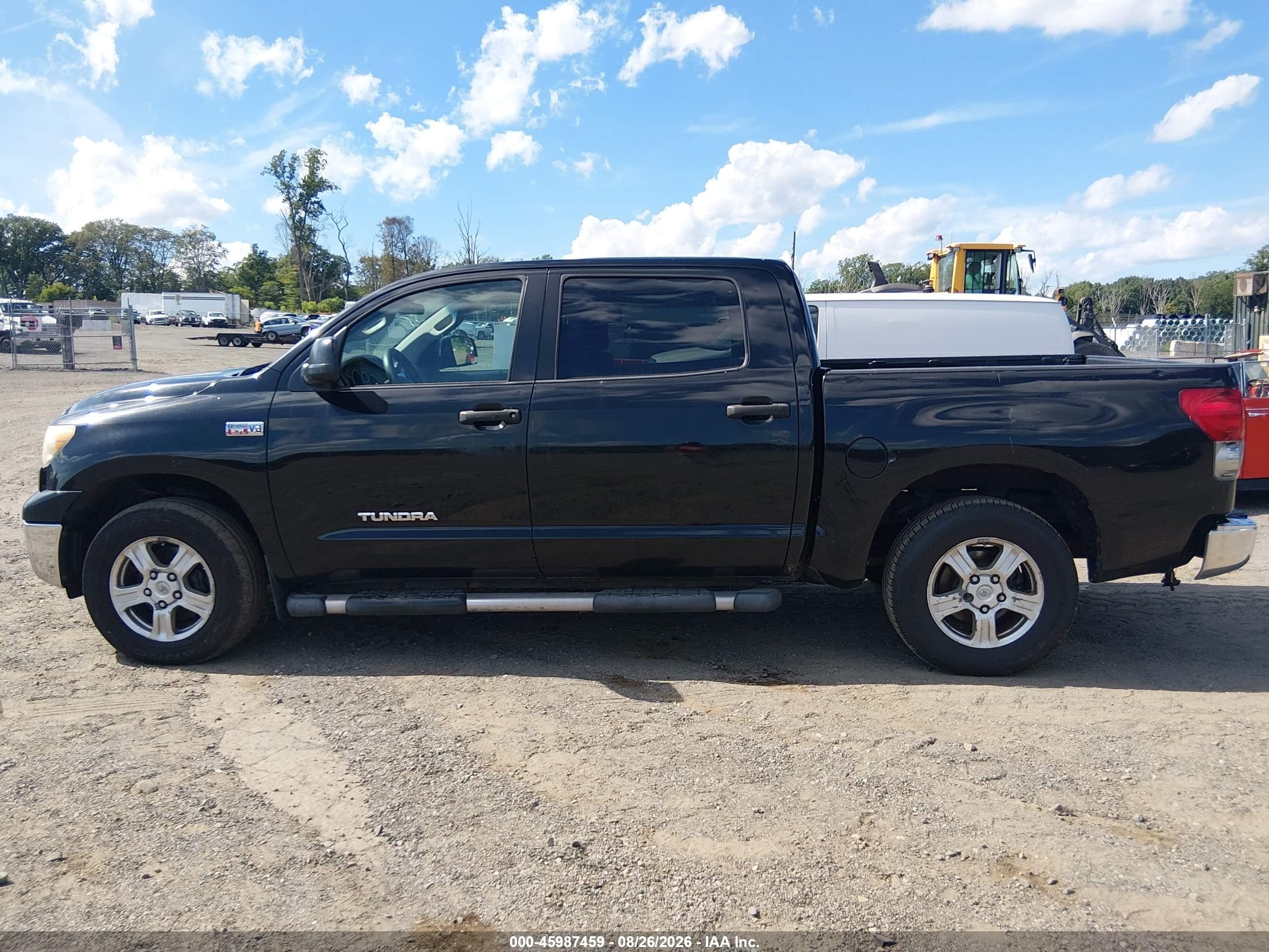 2008 Toyota Tundra Base 5.7l V8 Черный vin: 5TBDV54128S518972