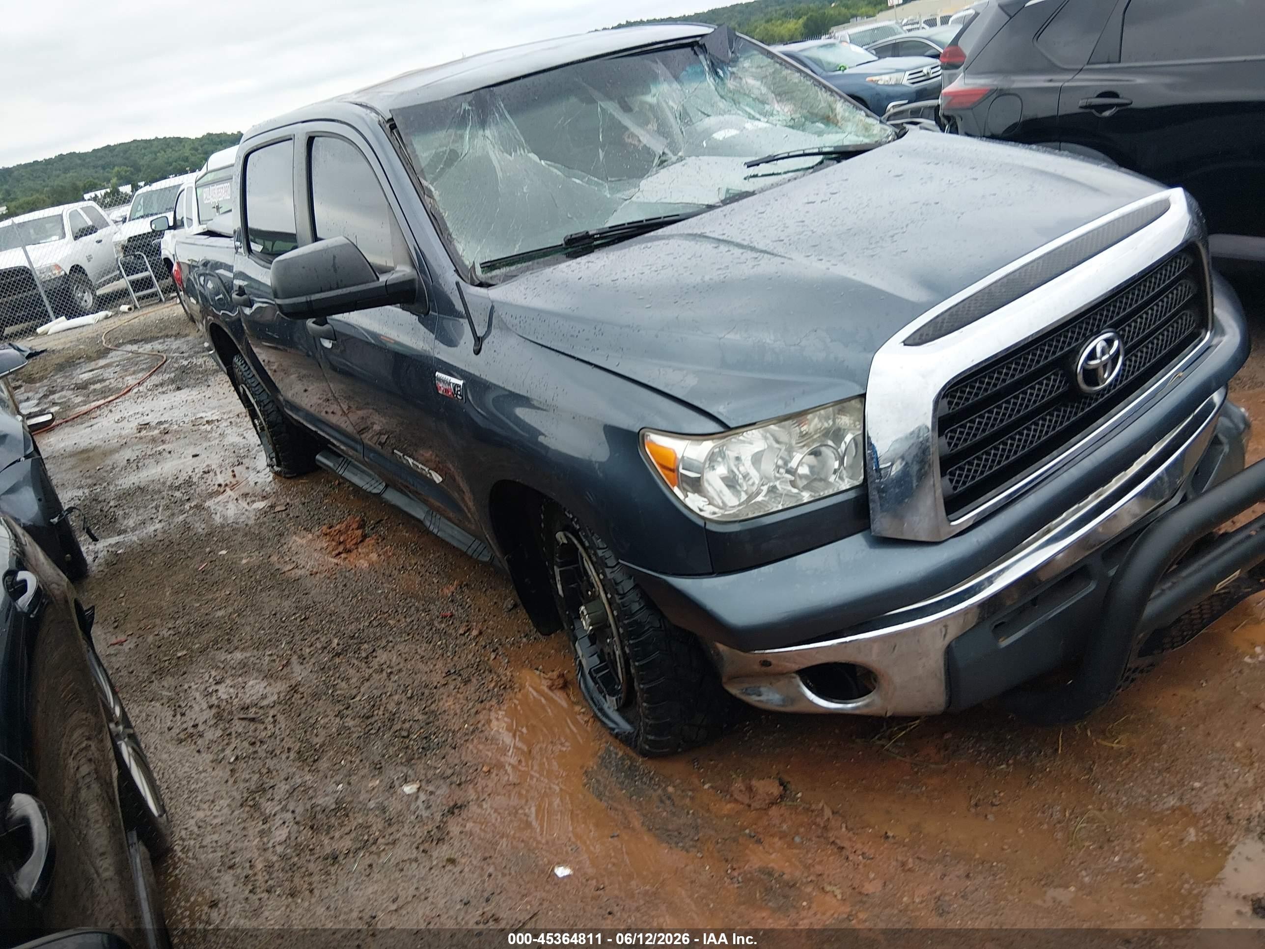 2007 Toyota Tundra Sr5 5.7l V8 Blue vin: 5TBDV54137S465603